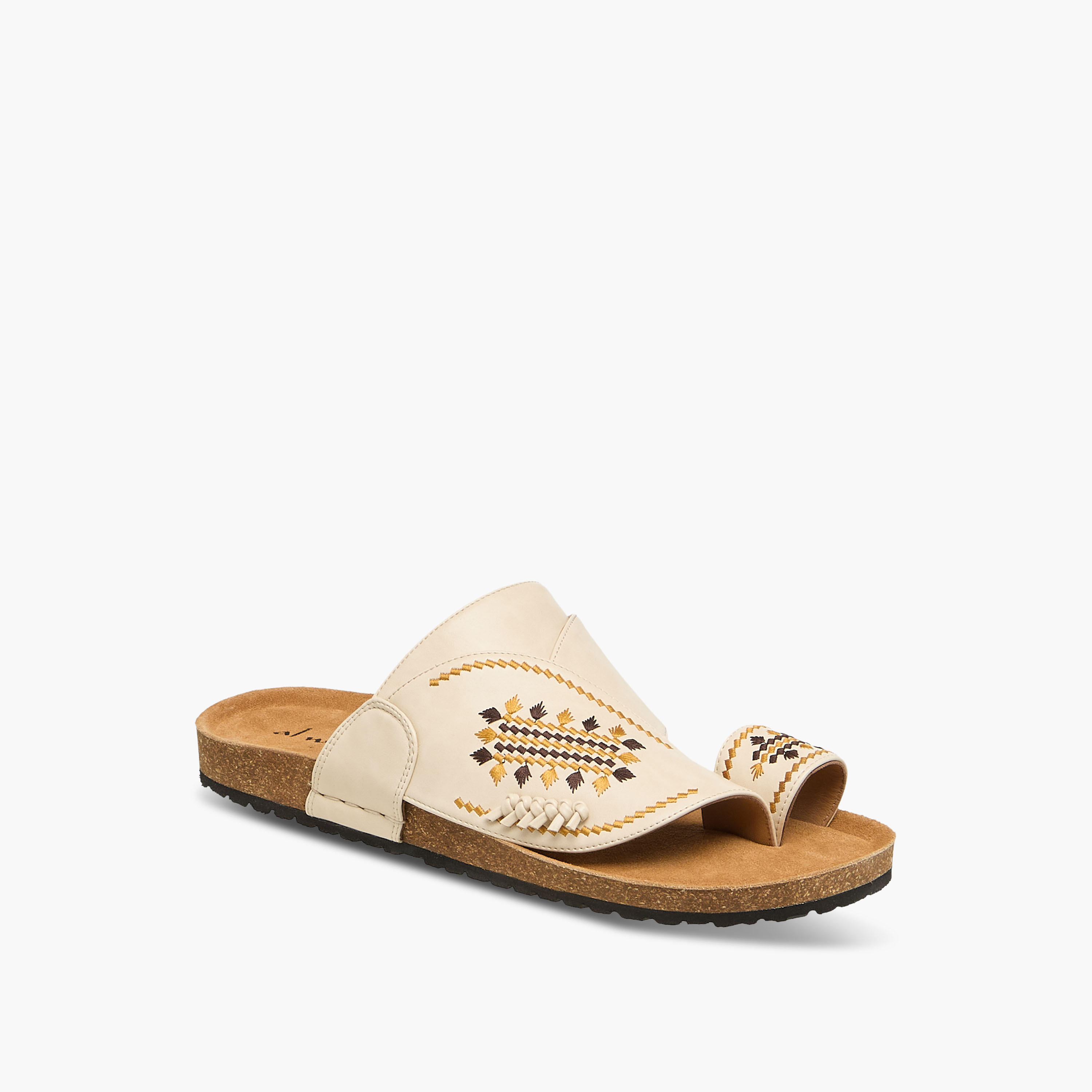 Al Waha Men Embroidered Arabic Sandals-men-shoes-sandals-image-2