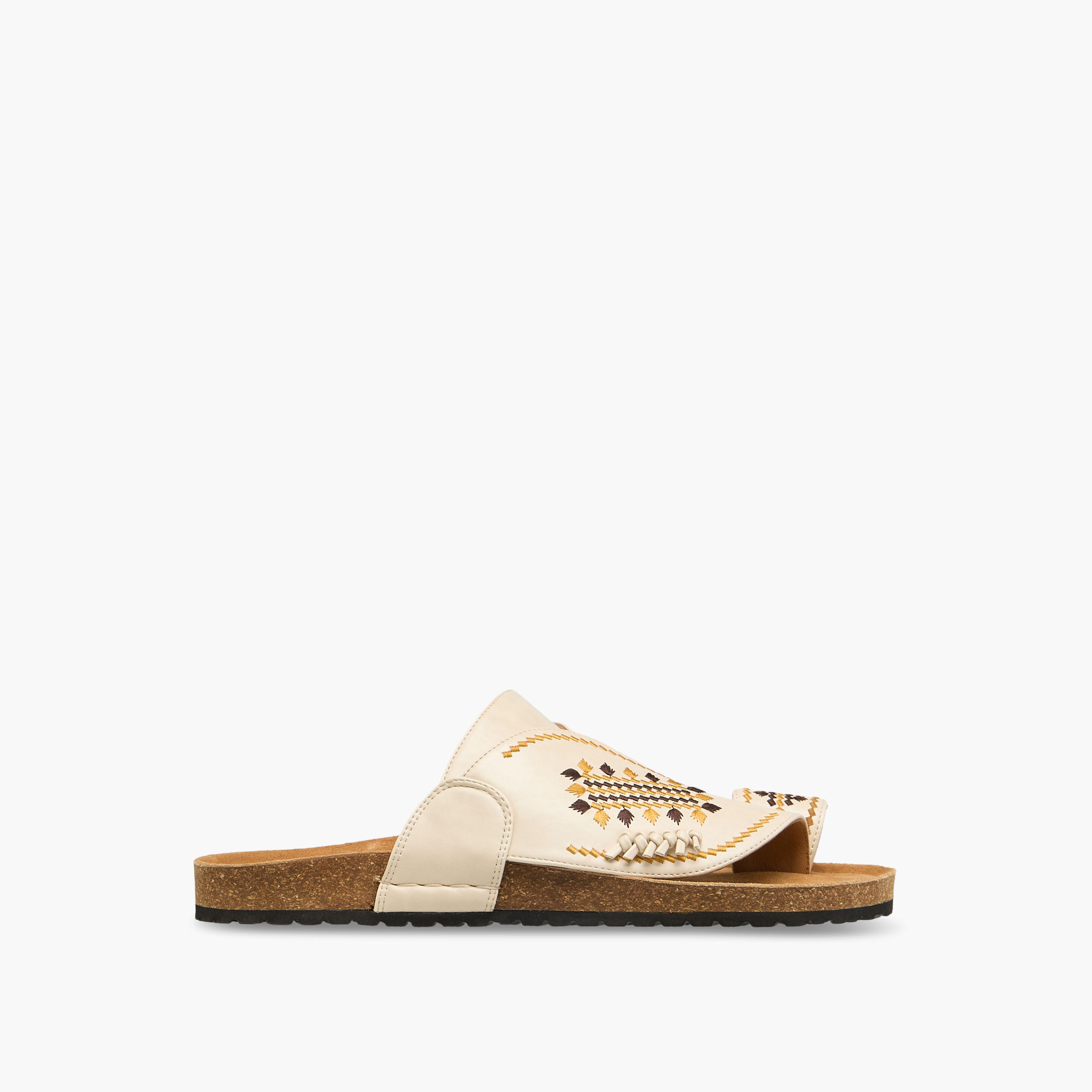 Al Waha Men Embroidered Arabic Sandals-men-shoes-sandals-image-3