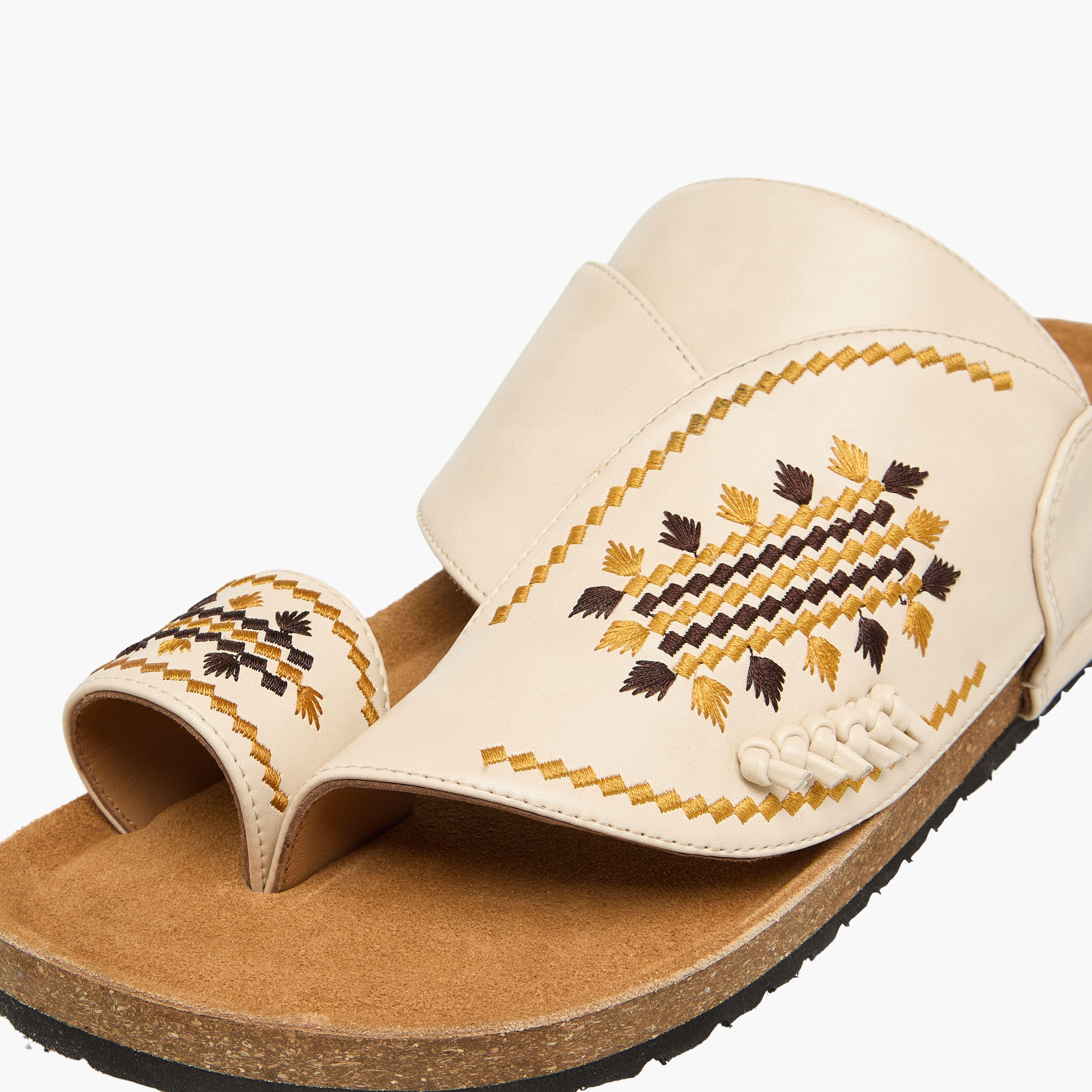 Al Waha Men Embroidered Arabic Sandals-men-shoes-sandals-image-4