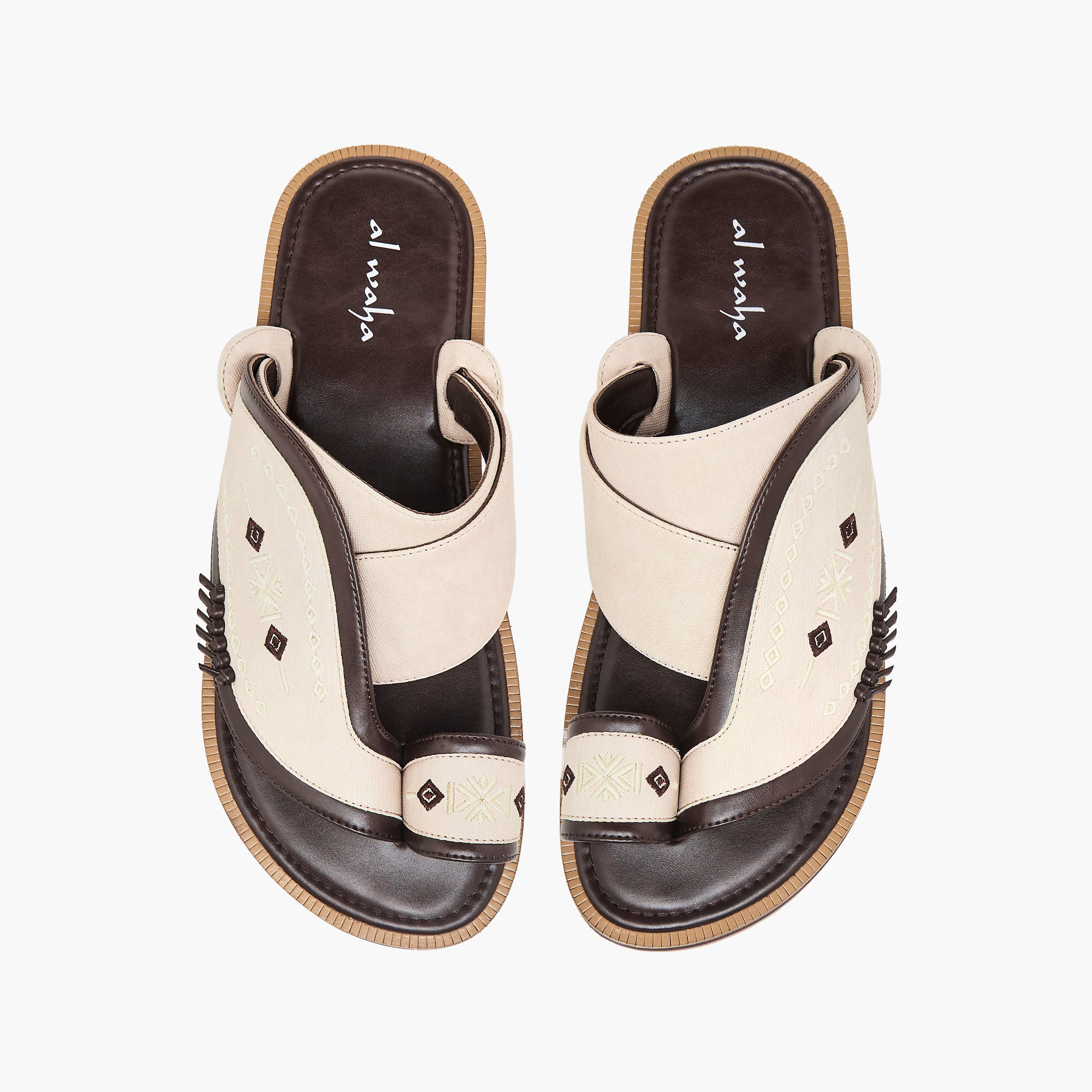 صندل عربي مطرّز للرجال من الواحة-men-shoes-sandals-image-1