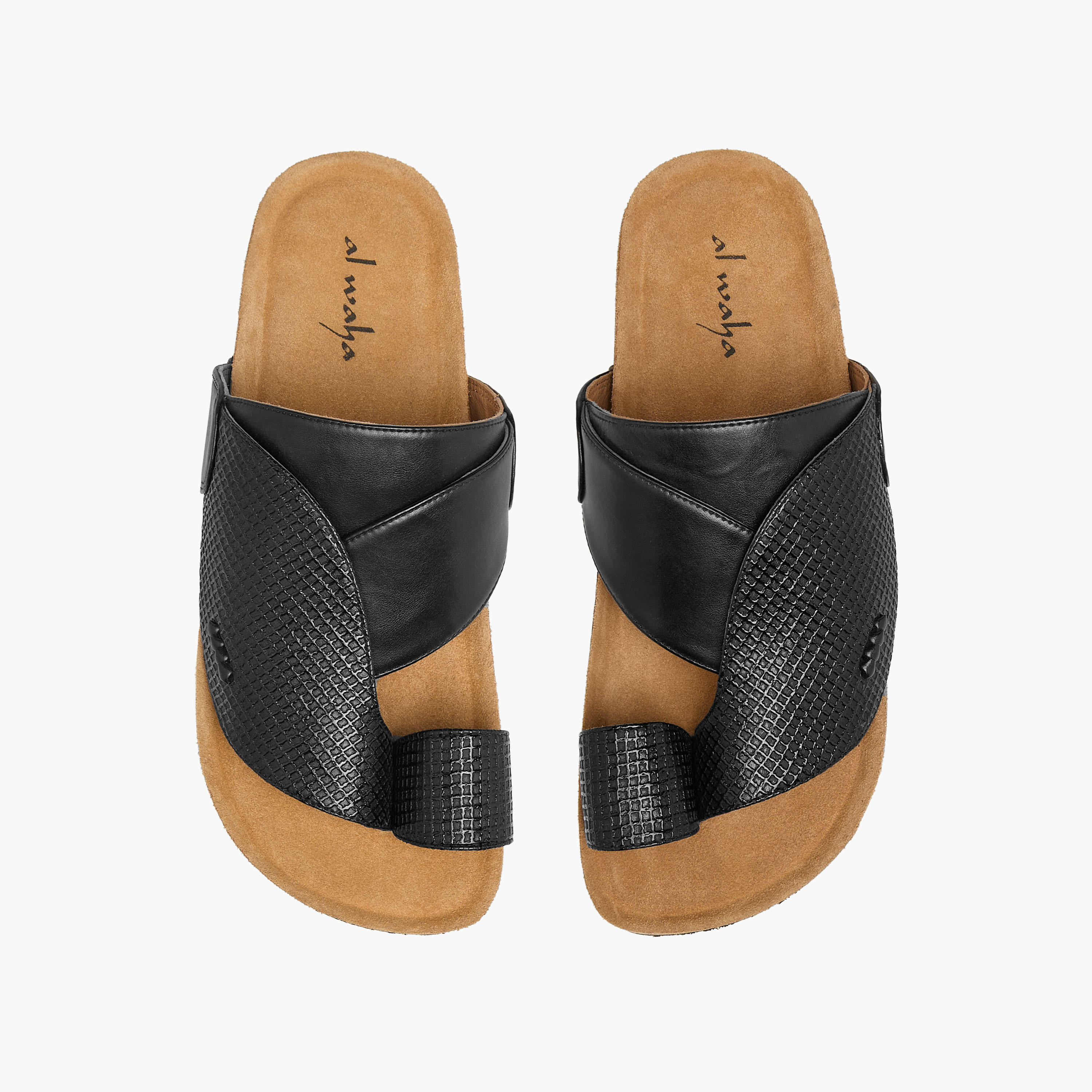 Al Waha Men Leather Arabic Sandals-men-shoes-sandals-image-1