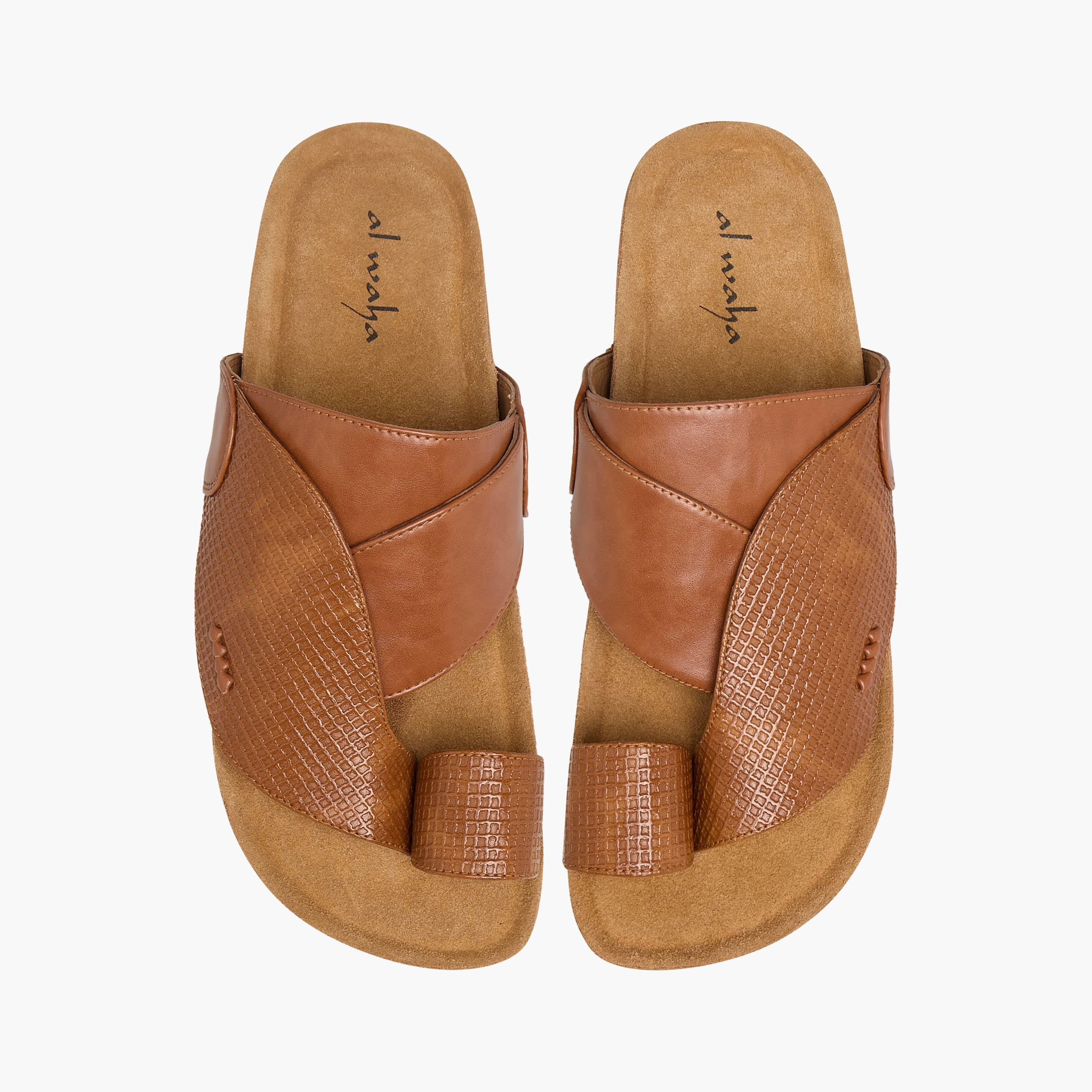 صندل عربي جلد للرجال من الواحة-men-shoes-sandals-image-1