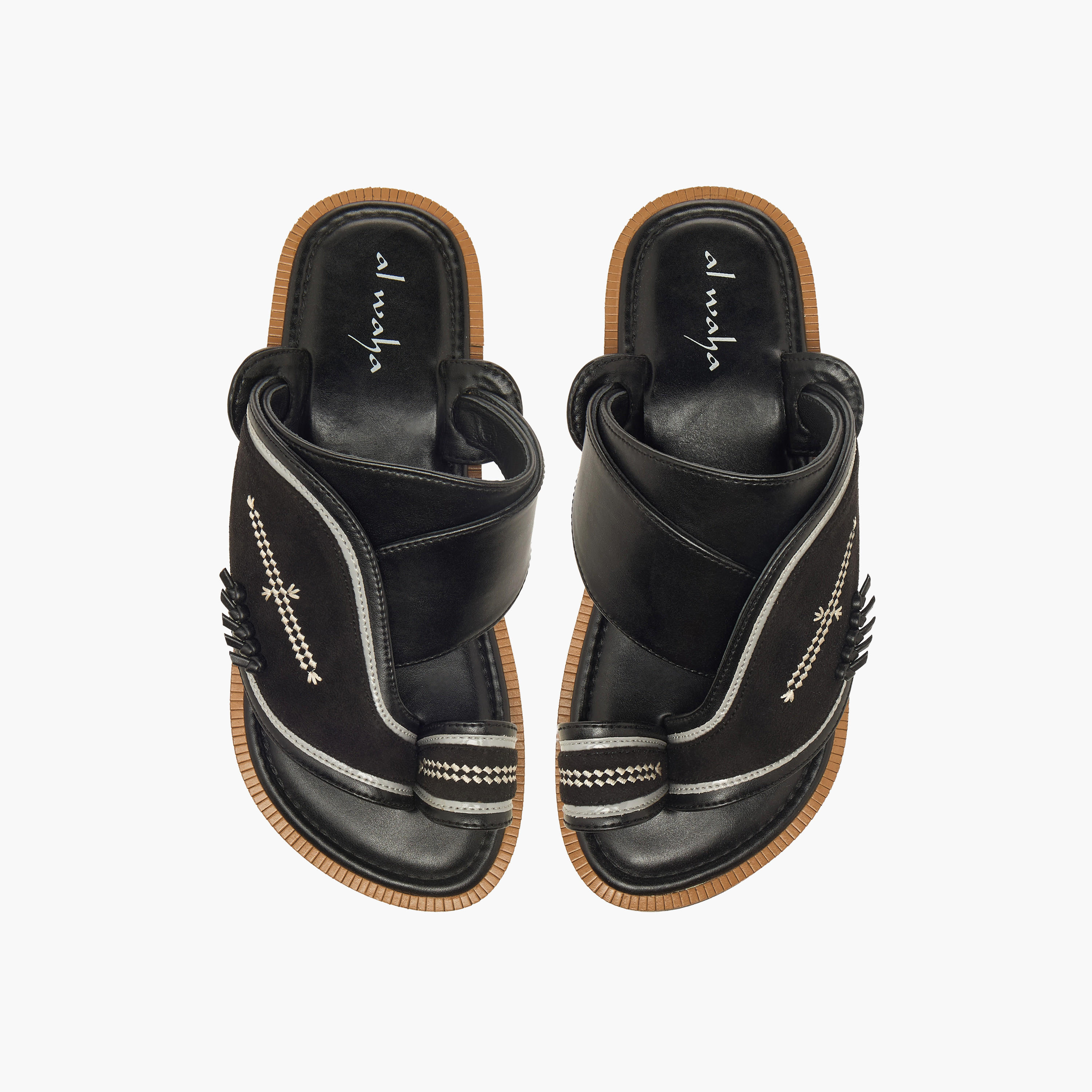 Al Waha Boys Leather Arabic Sandals-boys-shoes-sandals-image-1
