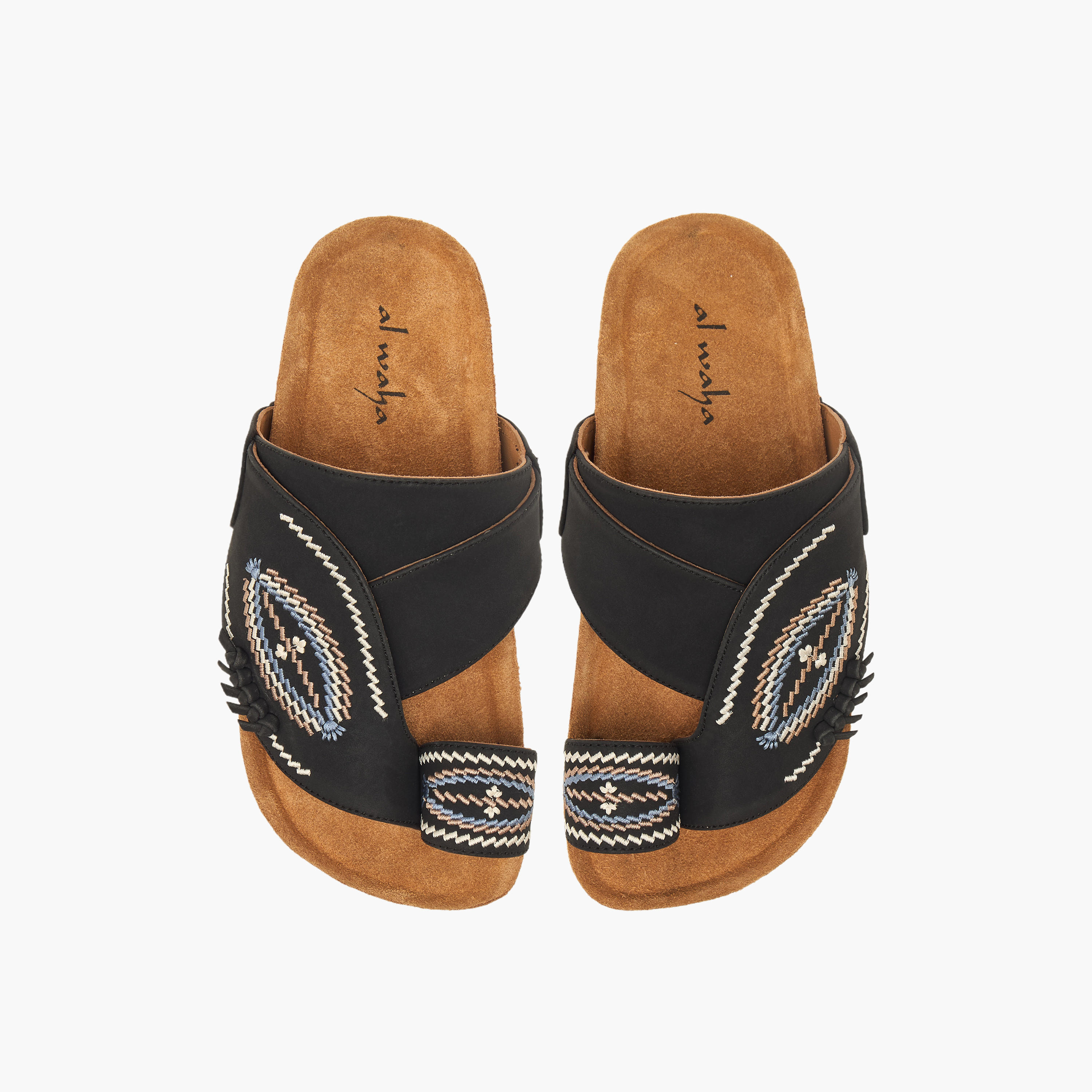 Al Waha Boys Toe Loop Detail Leather Arabic Sandals-boys-shoes-sandals-image-1