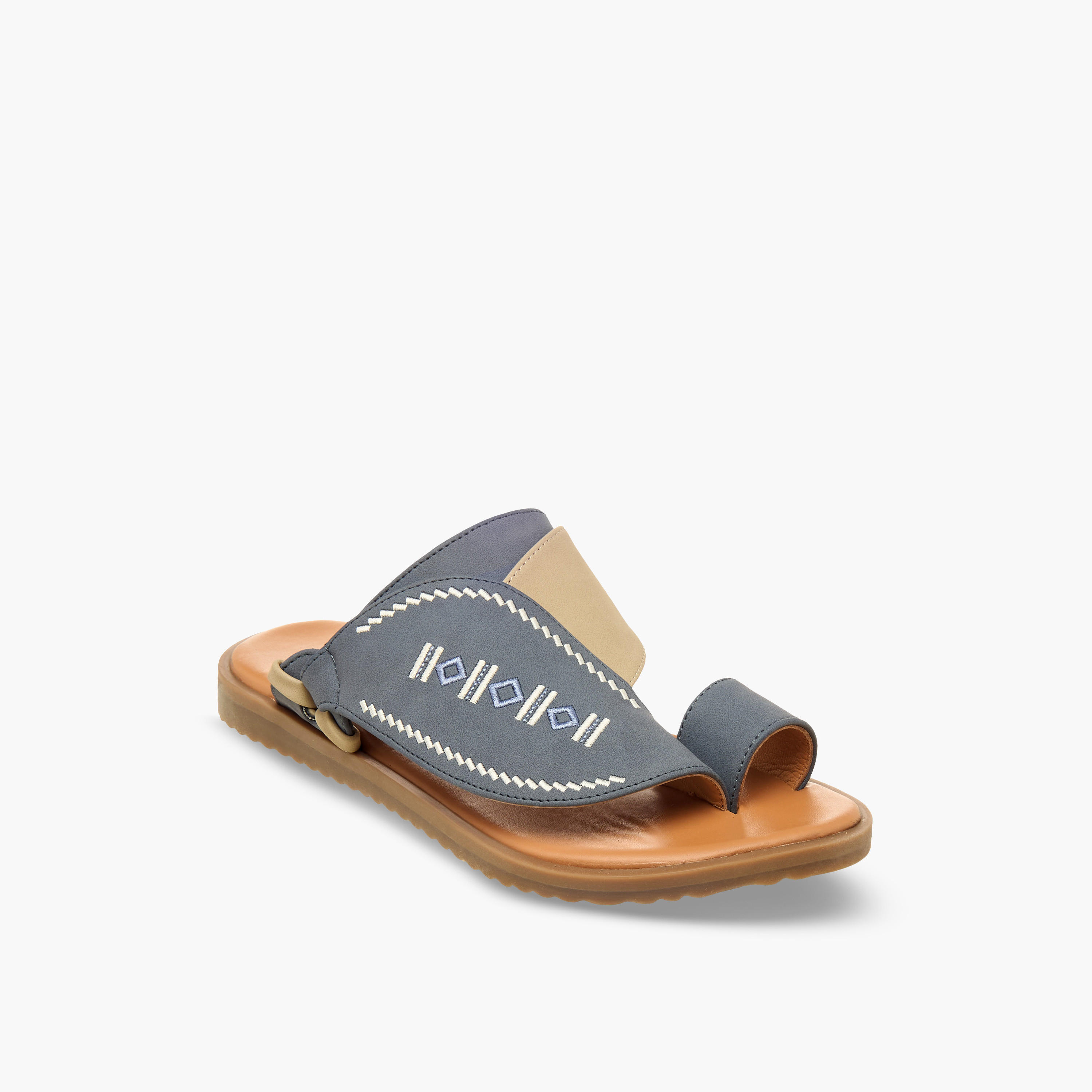 Al Waha Boys Leather Arabic Sandals-boys-shoes-sandals-image-2