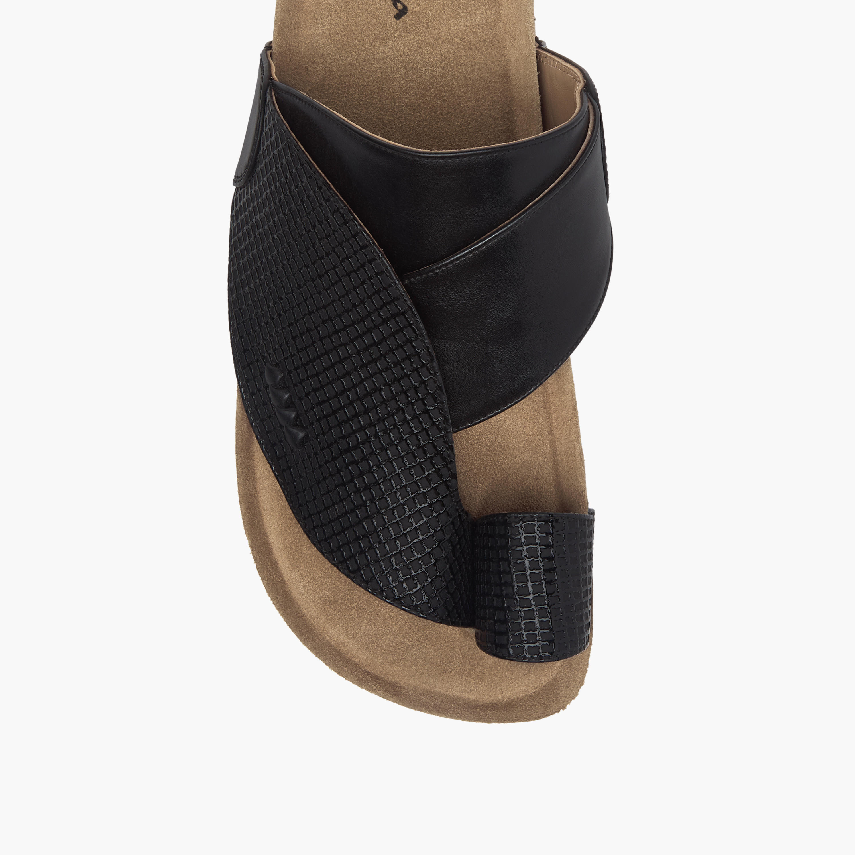 Al Waha Panelled Slip-On Arabic Sandals-men-shoes-sandals-image-3
