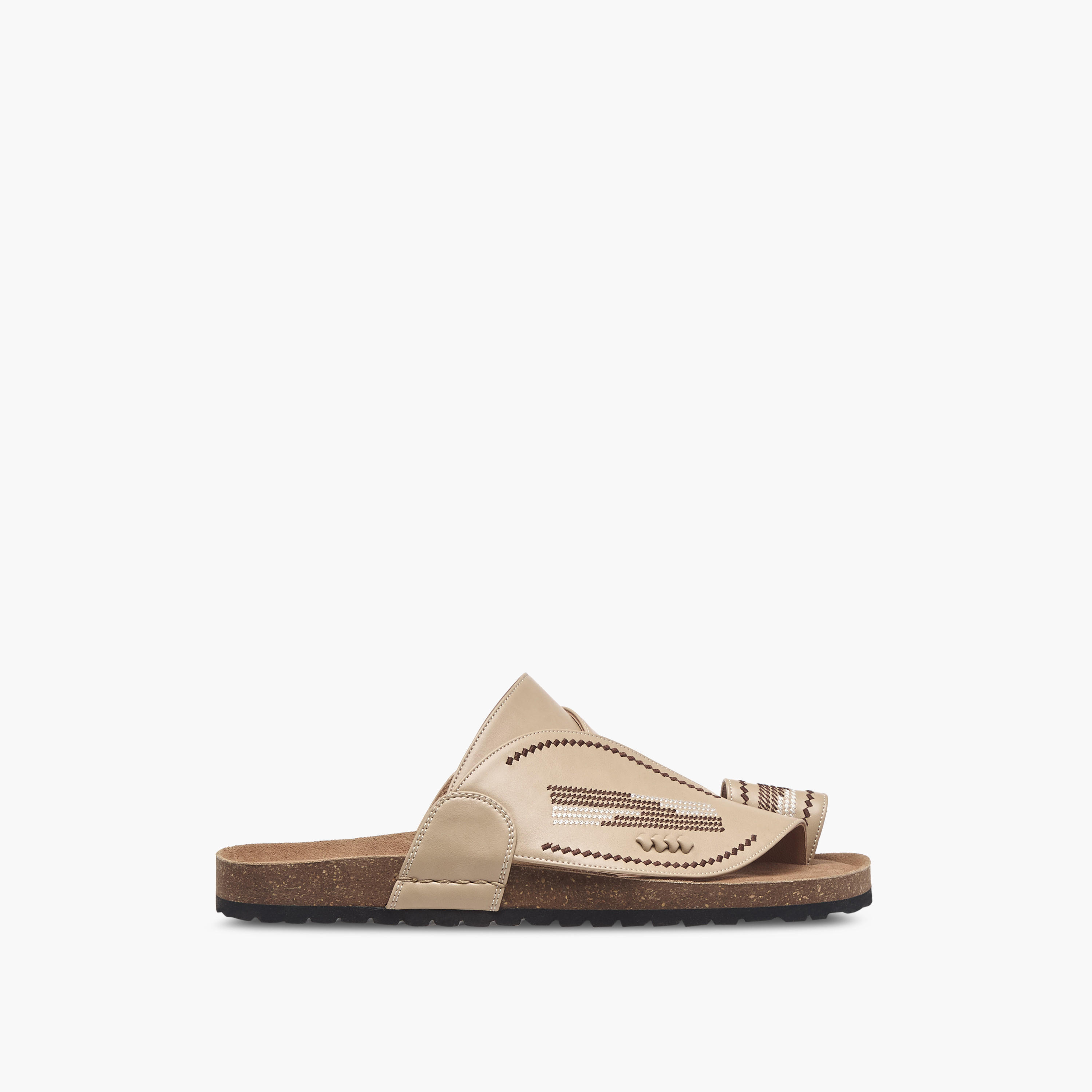 صندل عربي سهل الارتداء بارز الملمس بإصبع من الواحة-men-shoes-sandals-image-3
