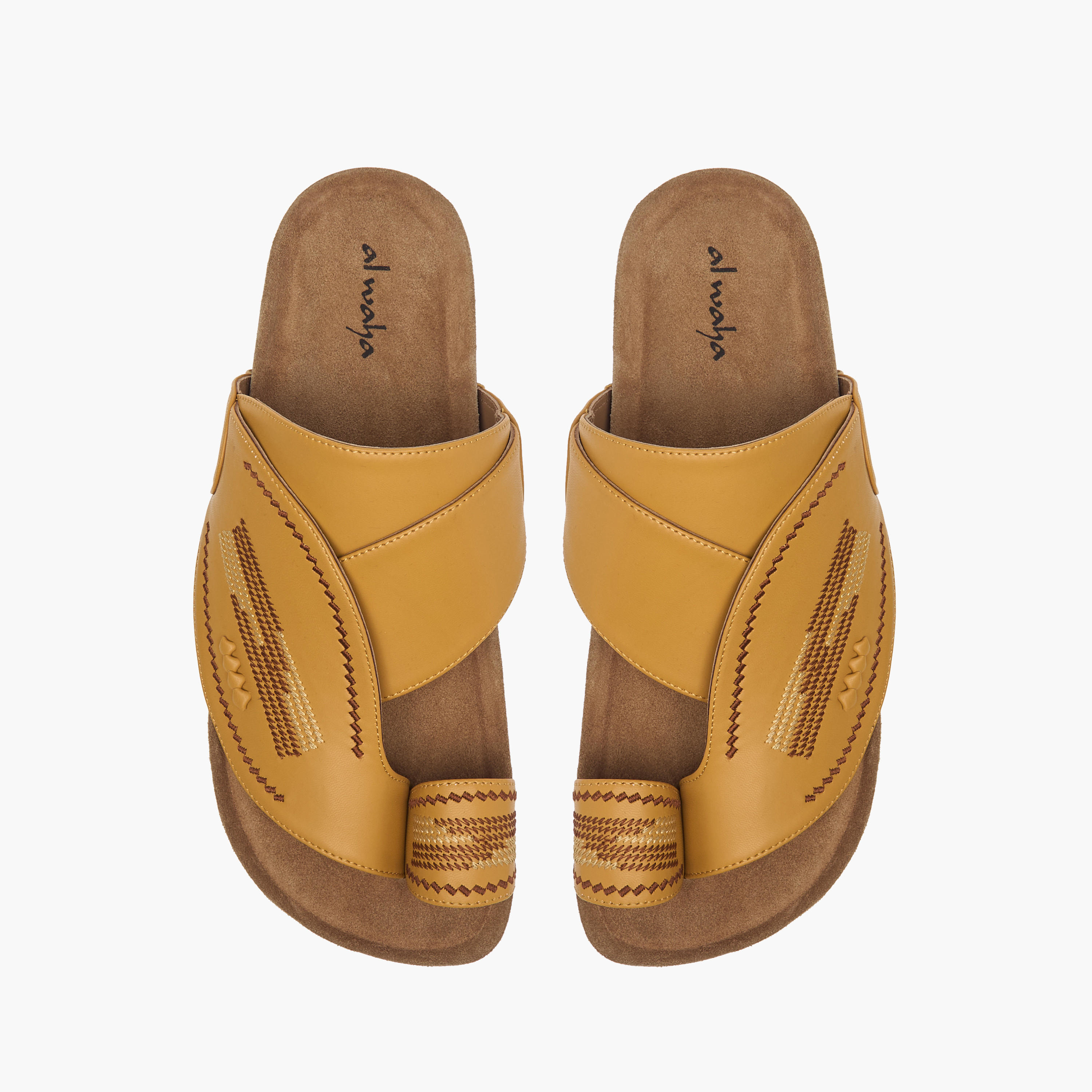 صندل عربي سهل الارتداء بارز الملمس بإصبع من الواحة-men-shoes-sandals-image-4