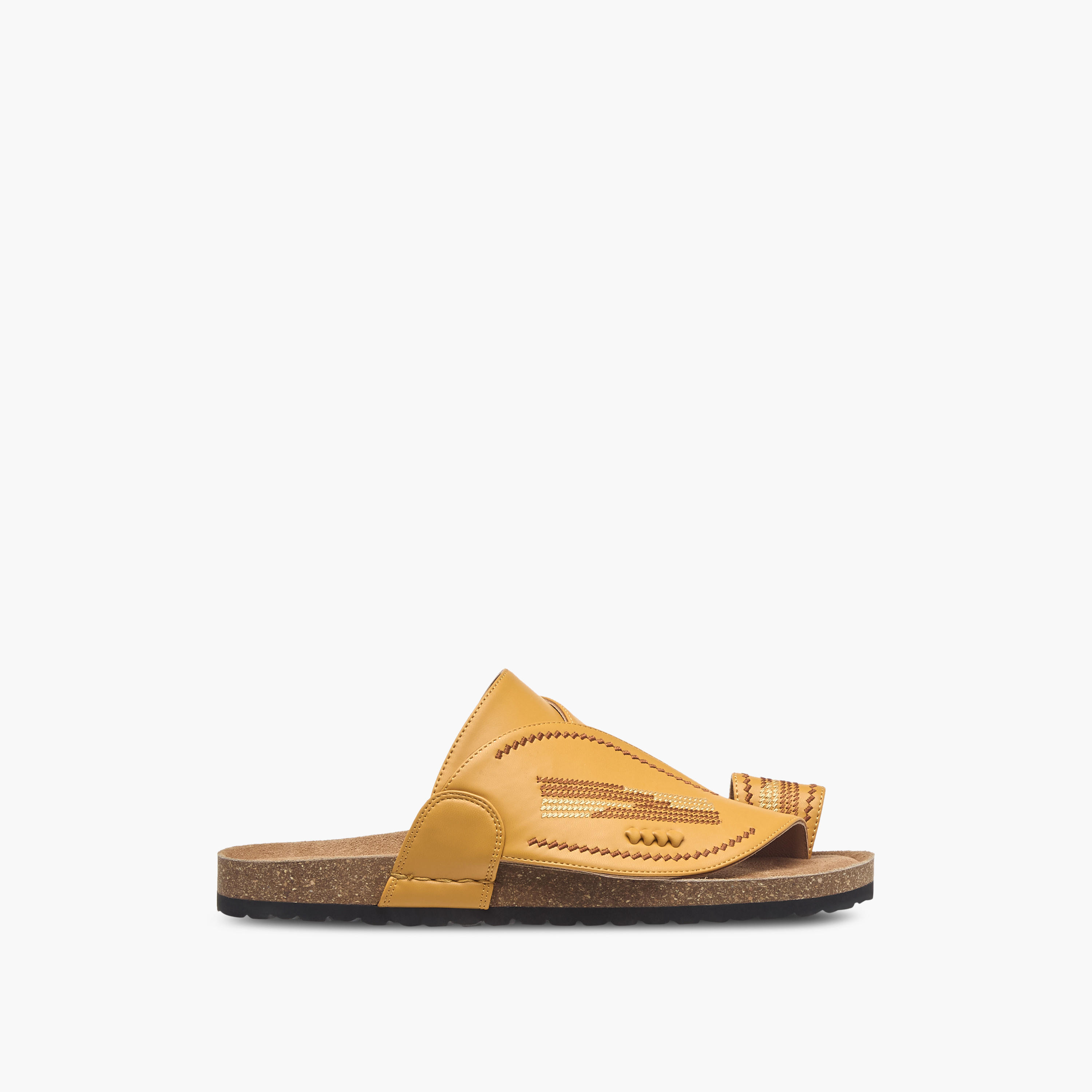 صندل عربي سهل الارتداء بارز الملمس بإصبع من الواحة-men-shoes-sandals-image-3