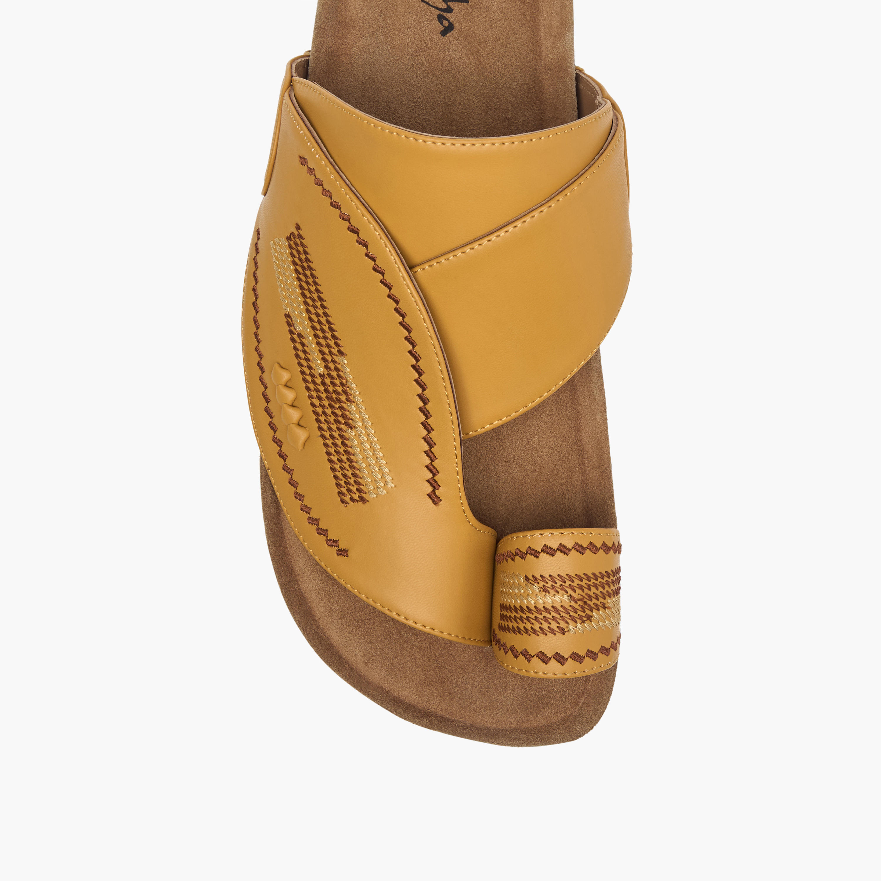 صندل عربي سهل الارتداء بارز الملمس بإصبع من الواحة-men-shoes-sandals-image-2