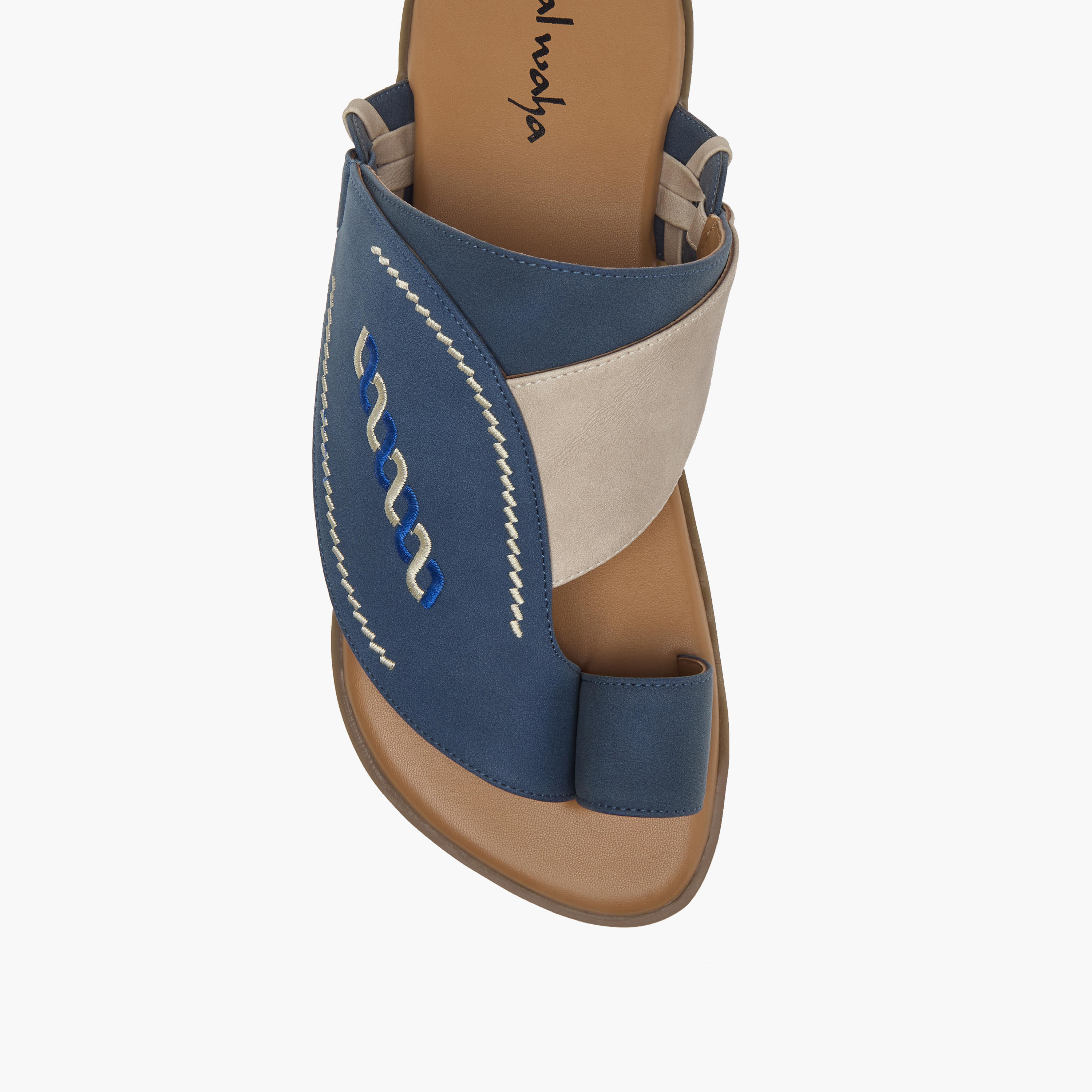 صندل عربي سهل الارتداء بتطريزات وحلقة إصبع من الواحة-men-shoes-sandals-image-3
