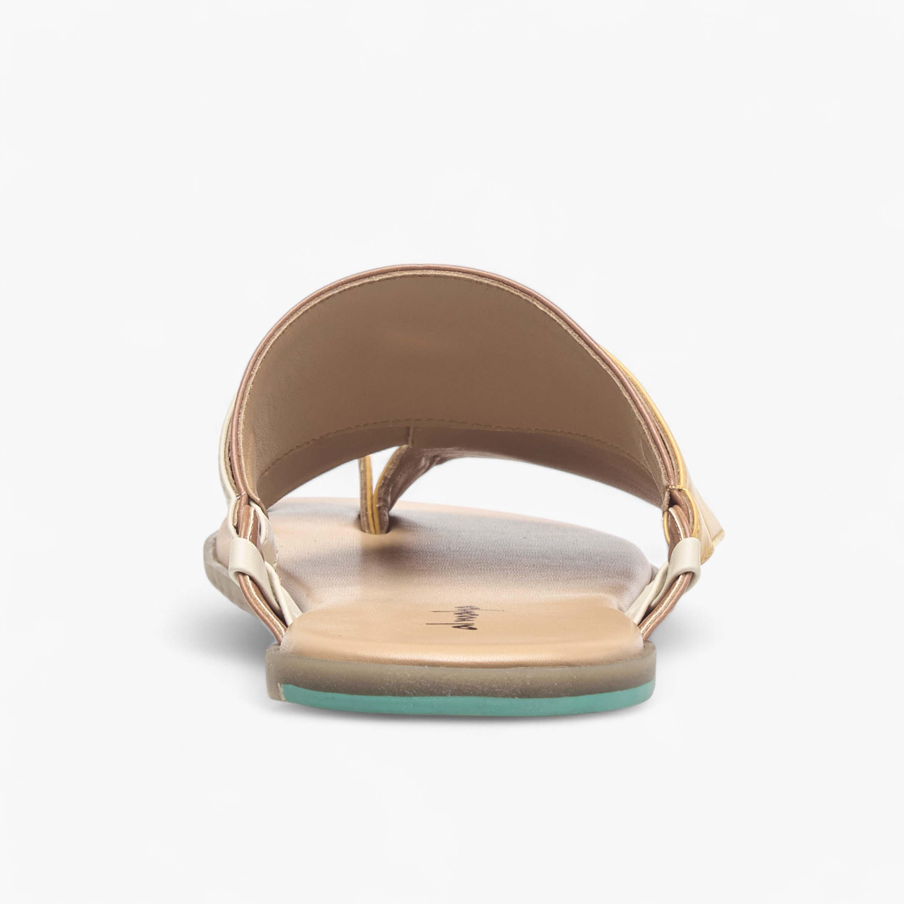 Al Waha Panelled Slip-On Arabic Sandals with Toe Loop-men-shoes-sandals-image-4