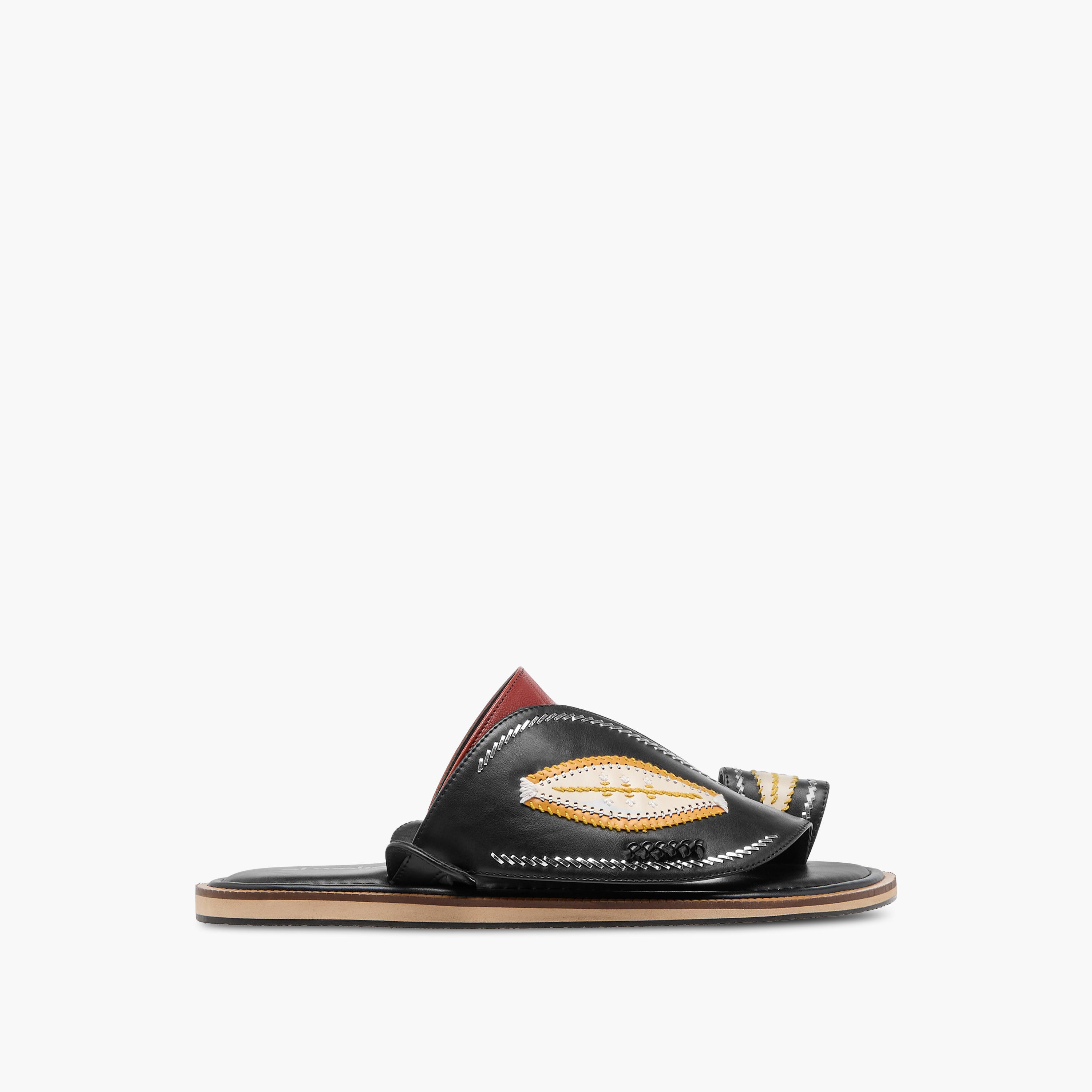 صندل عربي مطرّز سهل الارتداء بحلقة إصبع من الواحة-men-shoes-sandals-image-2