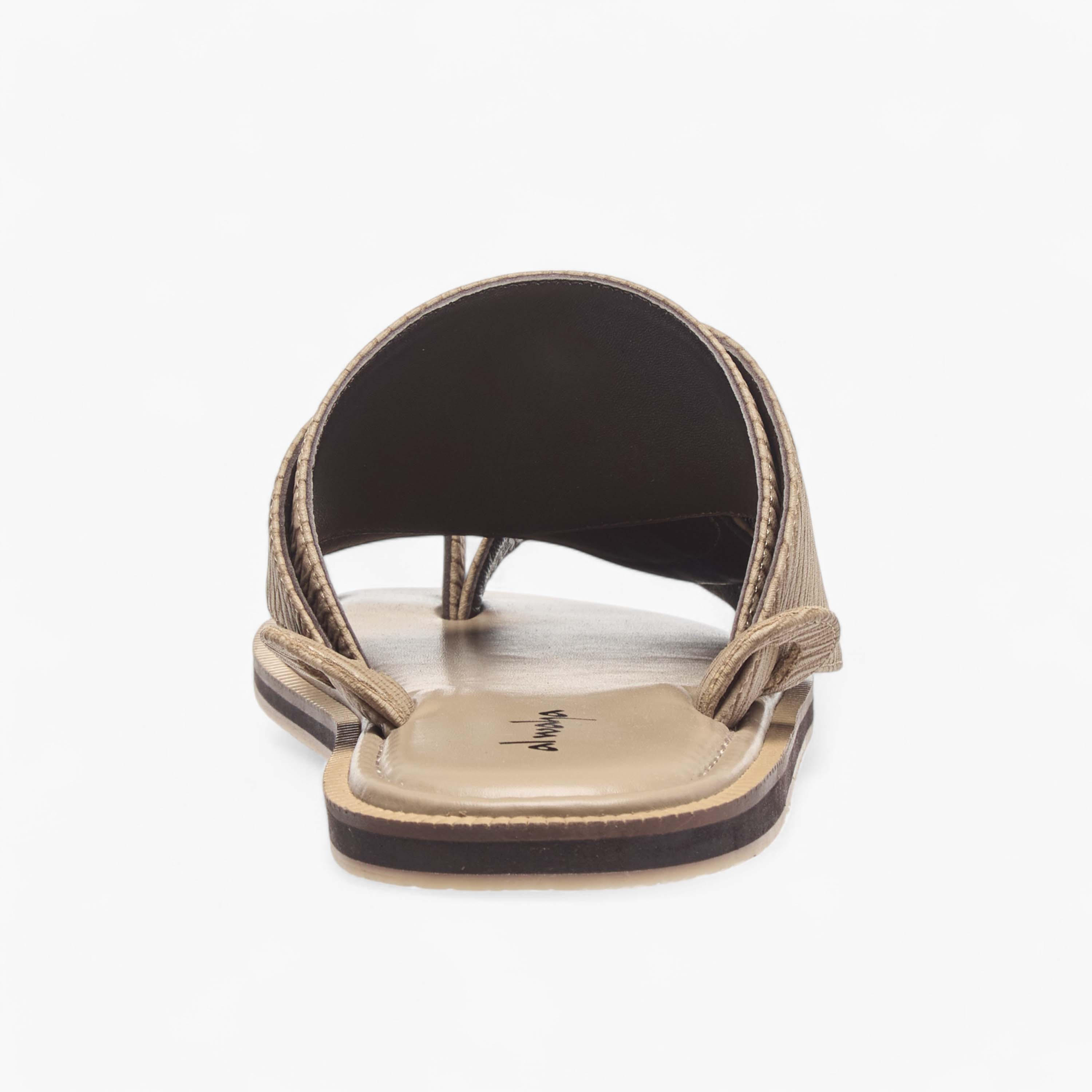 Al Waha Textured Slip-On Arabic Sandals with Toe Loop-men-shoes-sandals-image-4