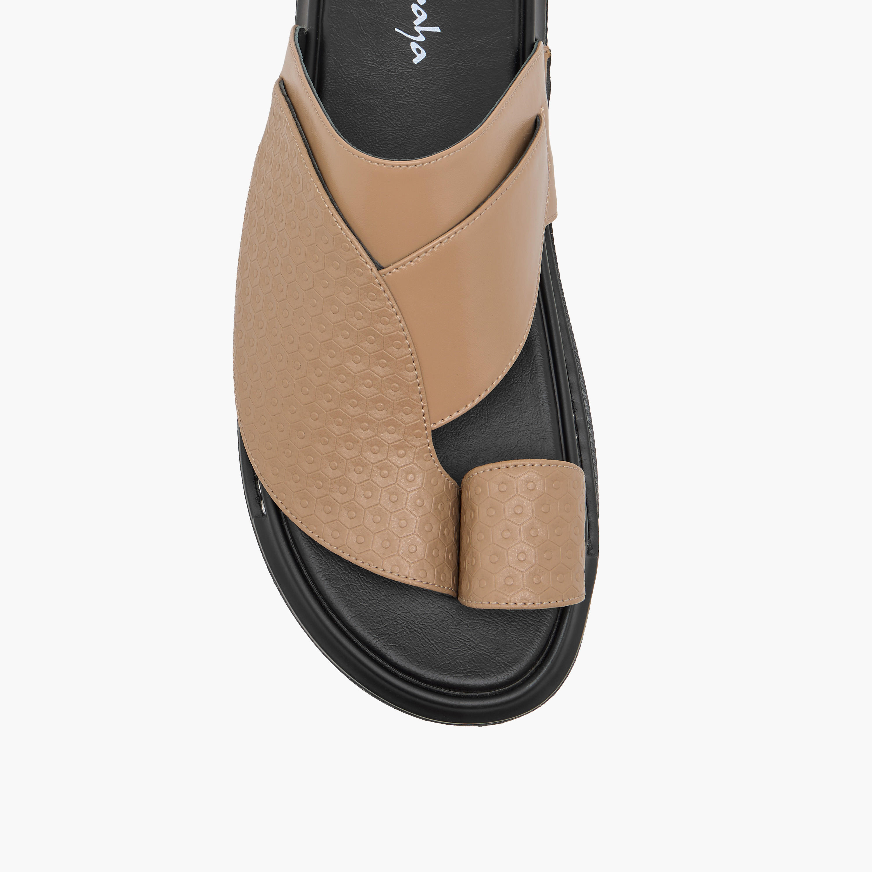 صندل عربي سهل الارتداء بارز الملمس من الواحة-men-shoes-sandals-image-3
