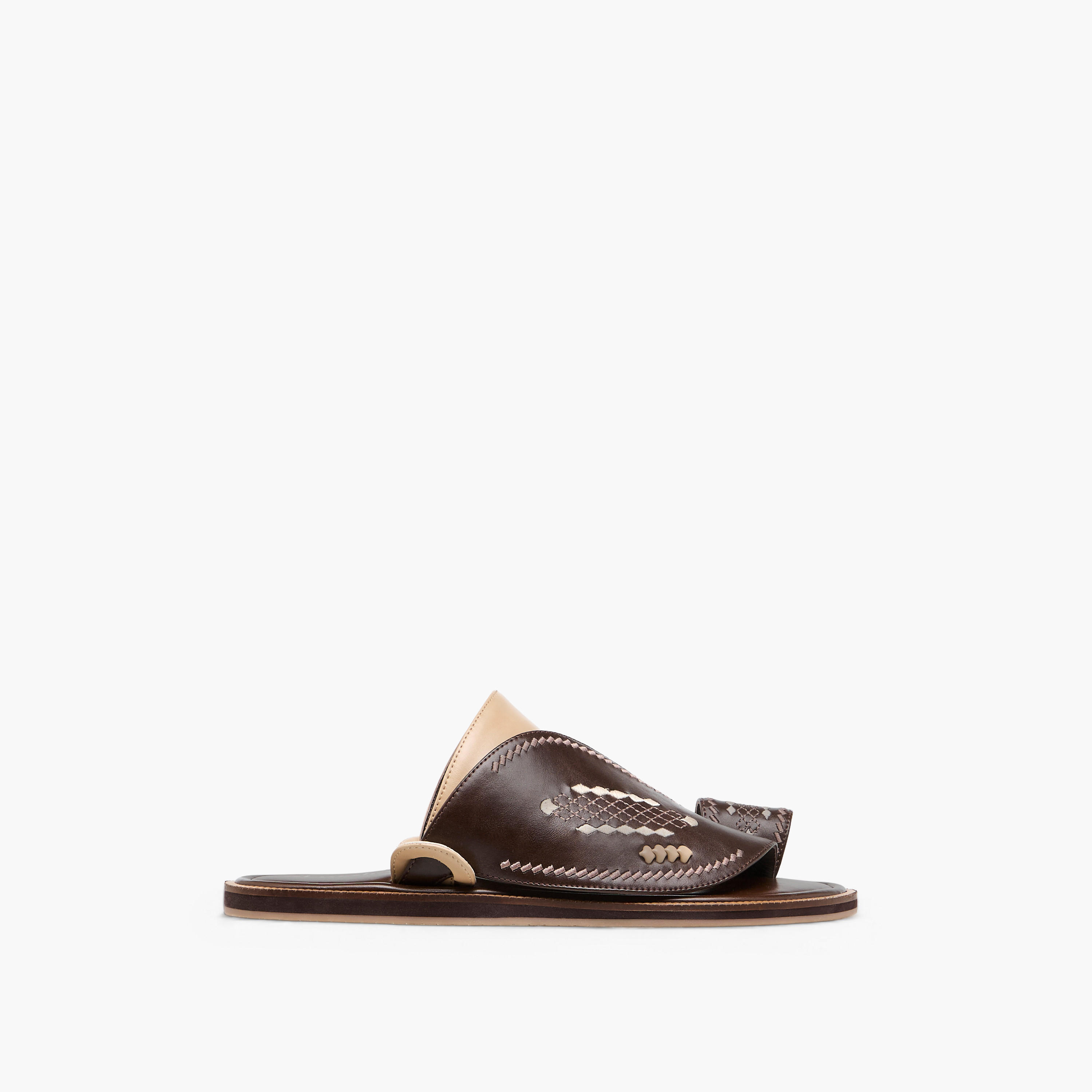 Al Waha Embroidered Slip-On Arabic Sandals with Toe Loop-men-shoes-sandals-image-3