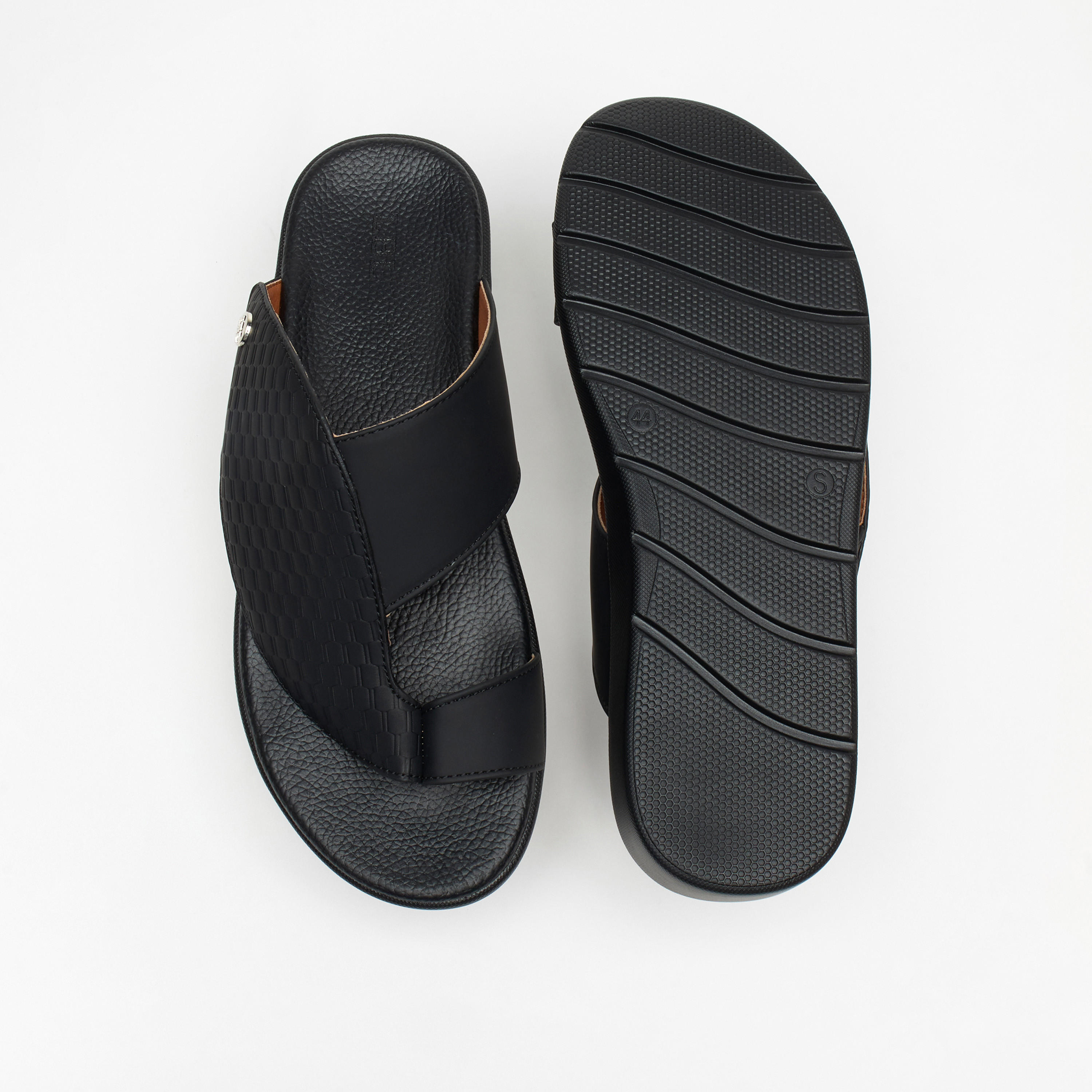 LBL by Shoexpress Men's Textured Slip-On Arabic Sandals-men-shoes-sandals-image-4