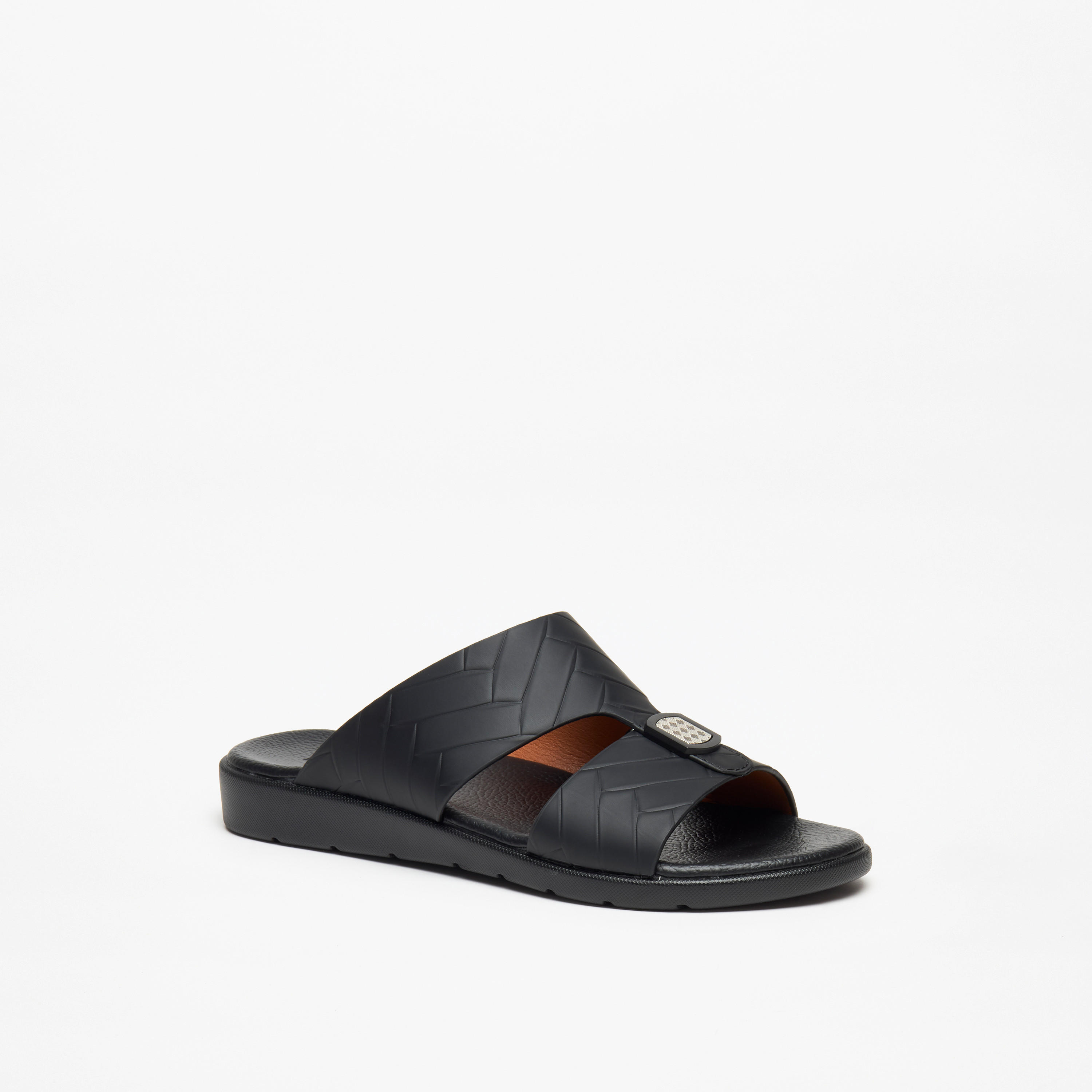 LBL by Shoexpress Men's Textured Slip-On Arabic Sandals-men-shoes-sandals-image-1