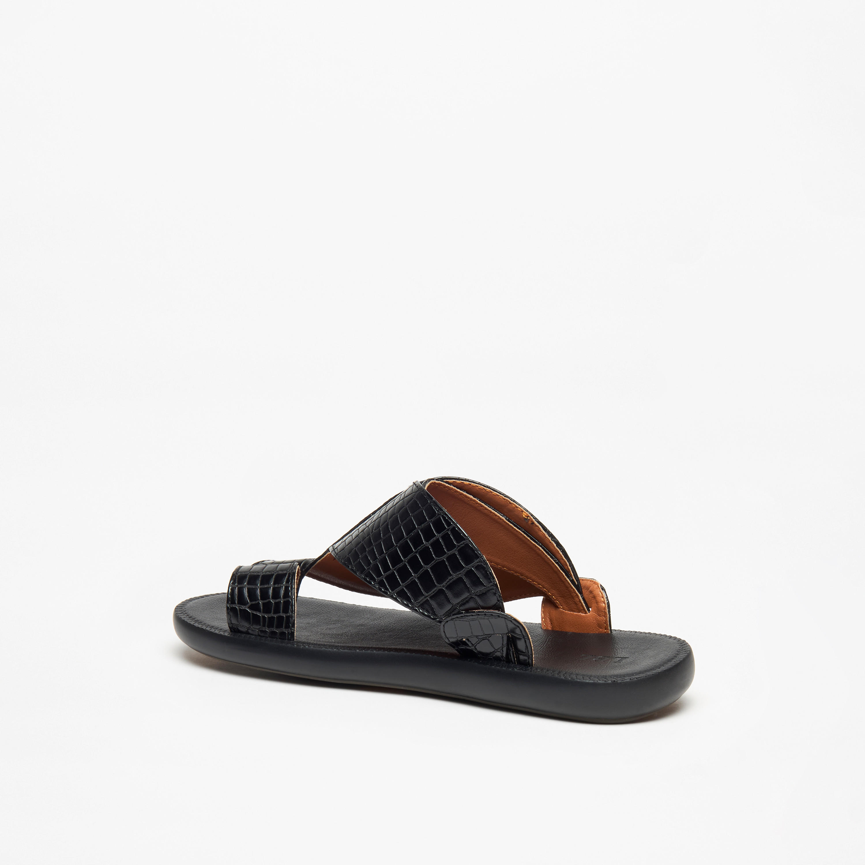 LBL by Shoexpress Men's Textured Slip-On Arabic Sandals-cpmen-footwear-sandals-image-2