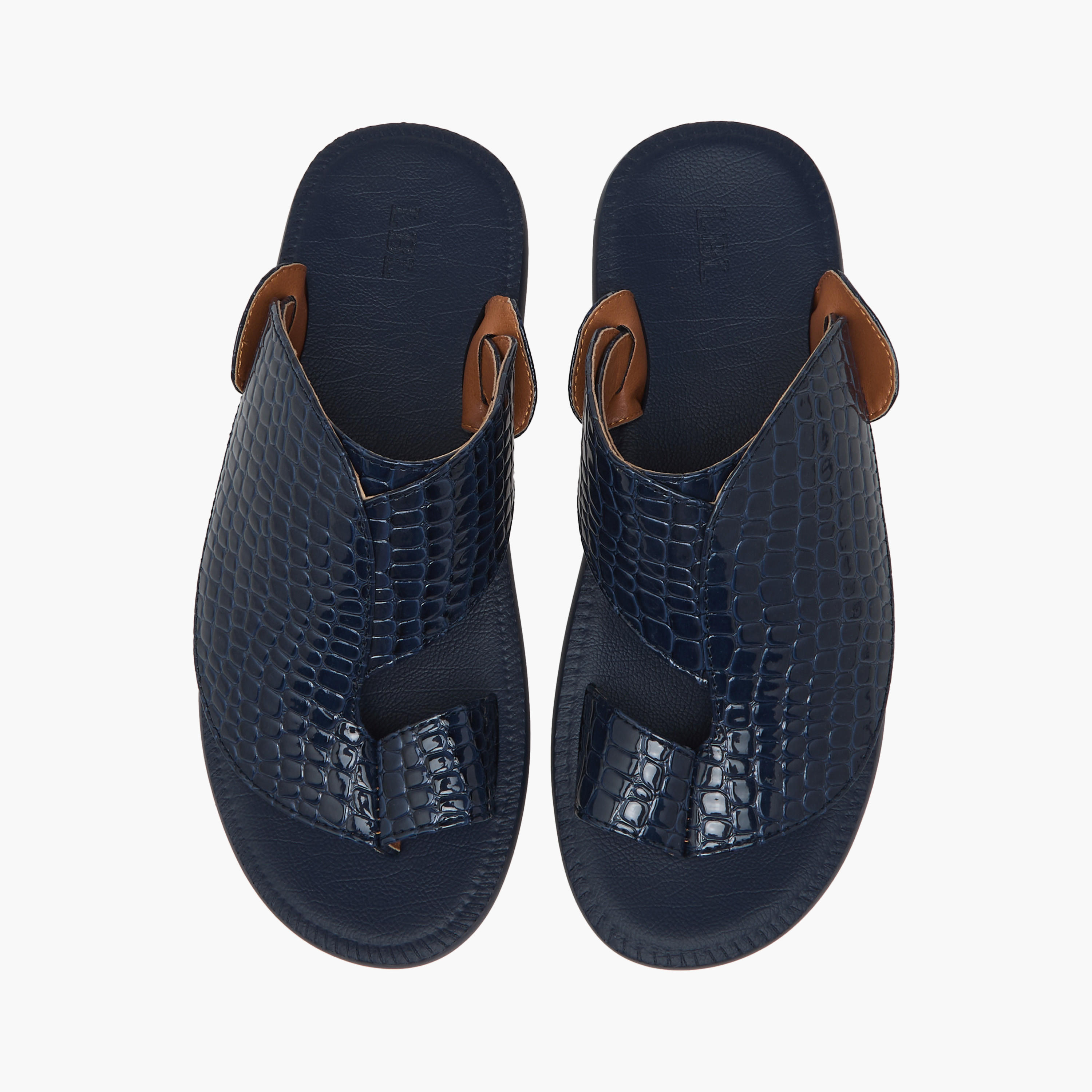 صندل عربي سهل الارتداء بارز الملمس للرجال إل بي إل من شو إكسبريس-cpmen-footwear-sandals-image-1
