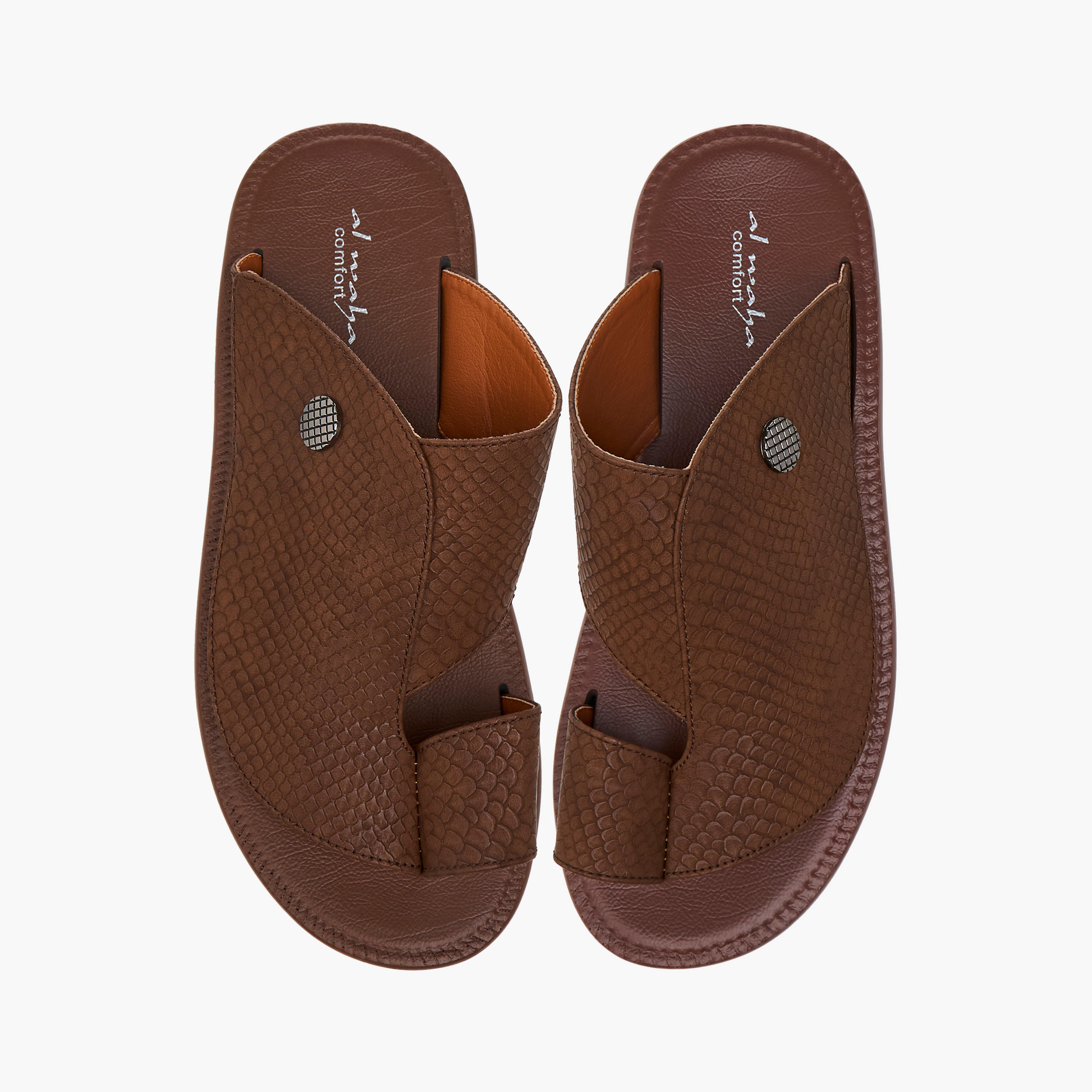 صندل عربي بارز الملمس سهل الارتداء بإصبع من الواحة-men-shoes-sandals-image-1