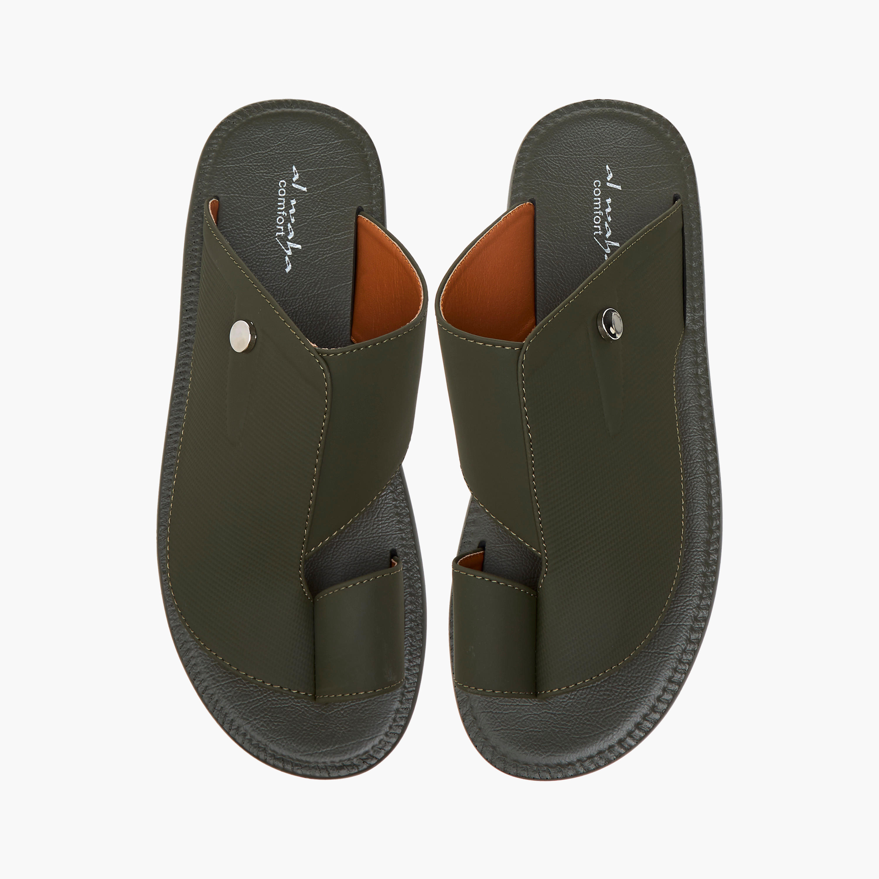 صندل عربي بارز الملمس سهل الارتداء بإصبع من الواحة-men-shoes-sandals-image-1