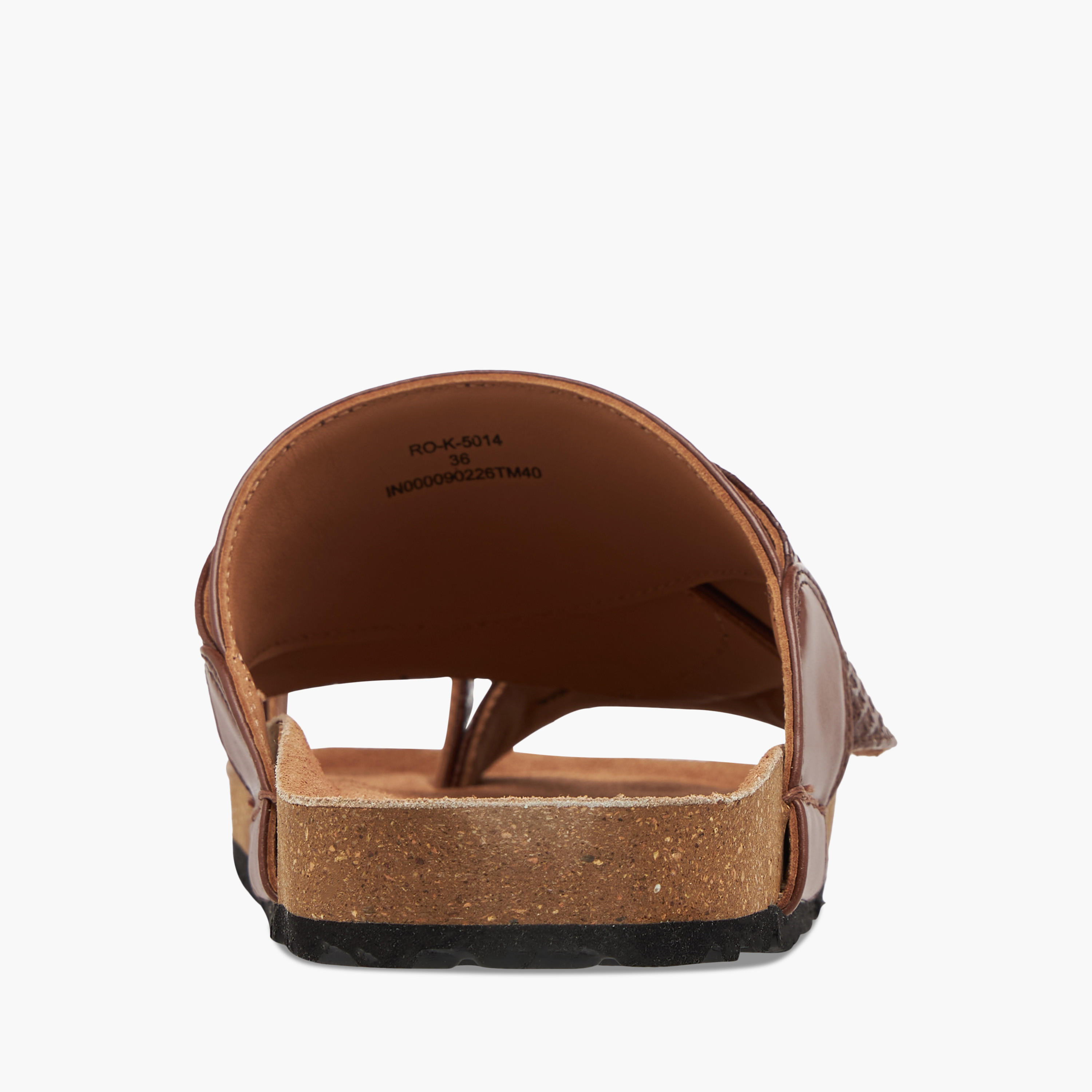 Al Waha Textured Slip-On Arabic Sandals with Toe Loop-boys-shoes-sandals-image-4