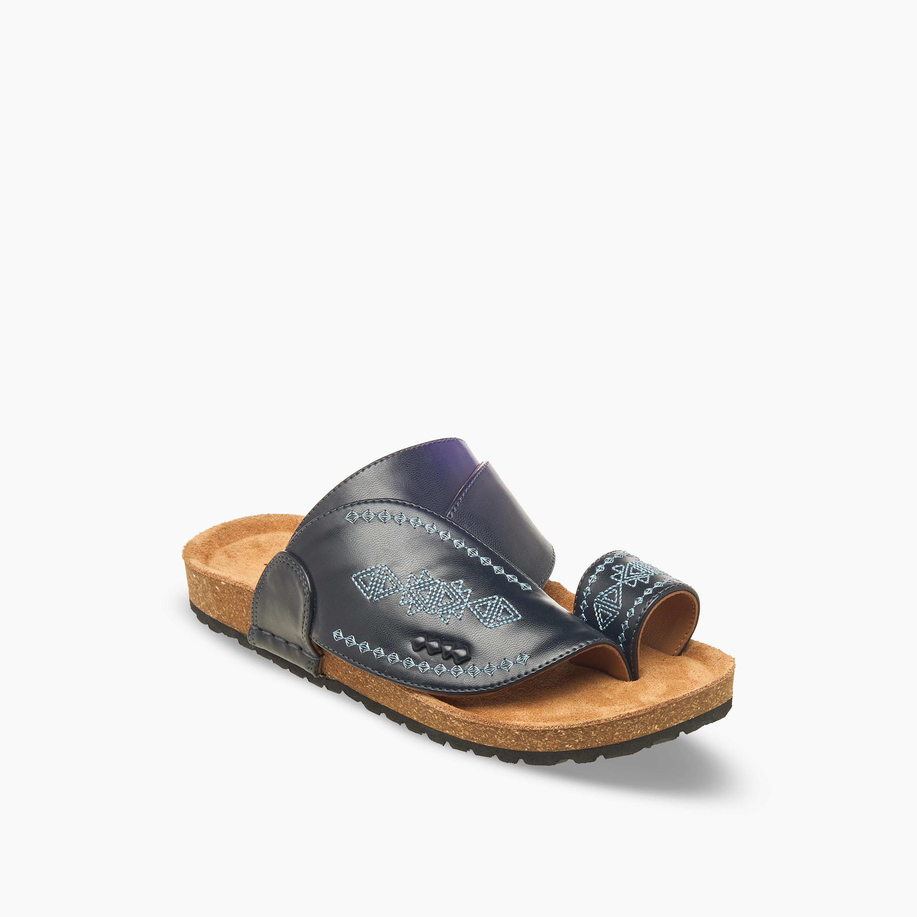 صندل عربي جلد مطرز للأولاد من الواحة-boys-shoes-sandals-image-2