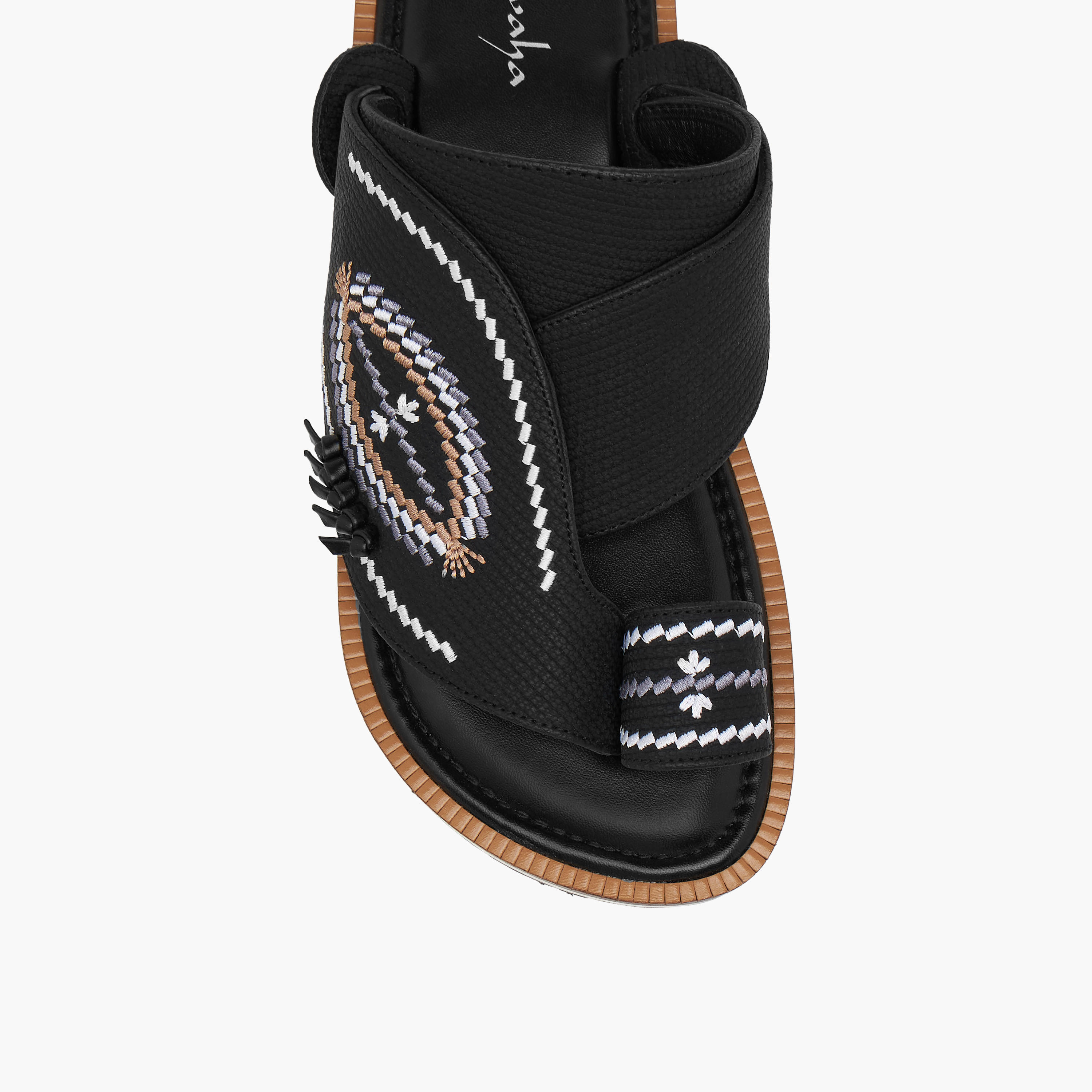 صندل عربي مطرّز سهل الارتداء بحلقة إصبع من الواحة-boys-shoes-sandals-image-3