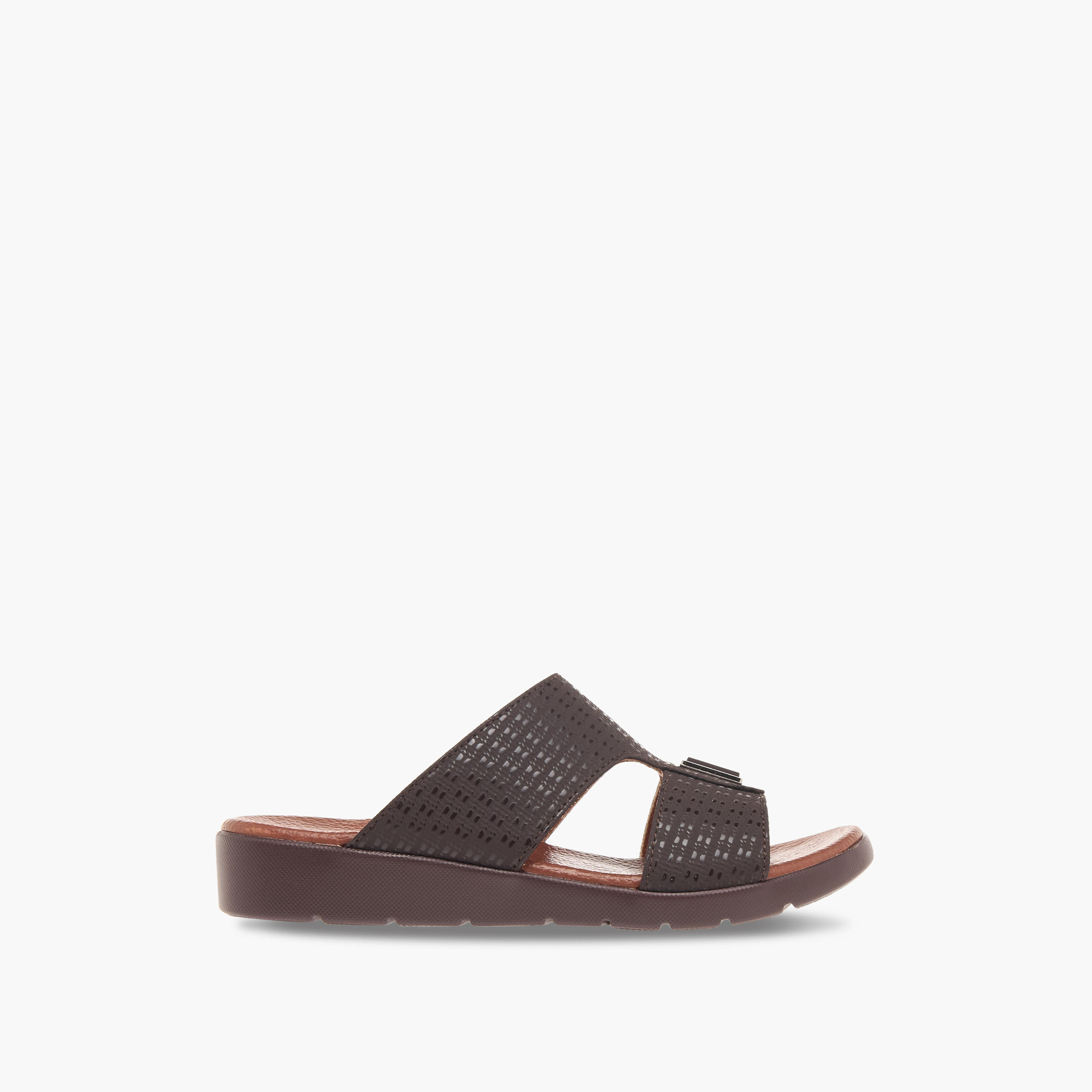 LBL by Shoexpress Textured Slip-On Arabic Sandals-baby-girls-shoes-sandals-image-2