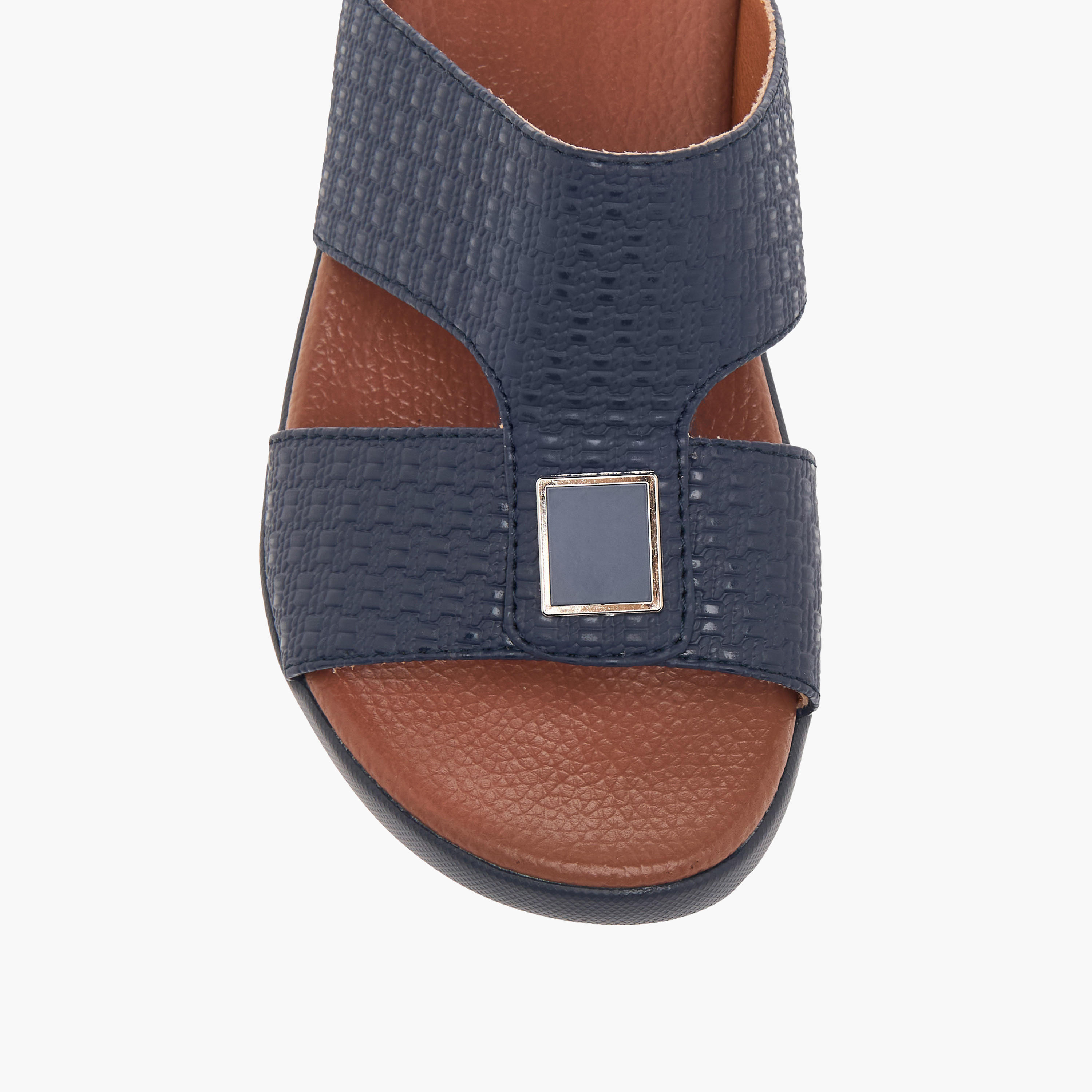 LBL by Shoexpress Textured Slip-On Arabic Sandals-baby-girls-shoes-sandals-image-3