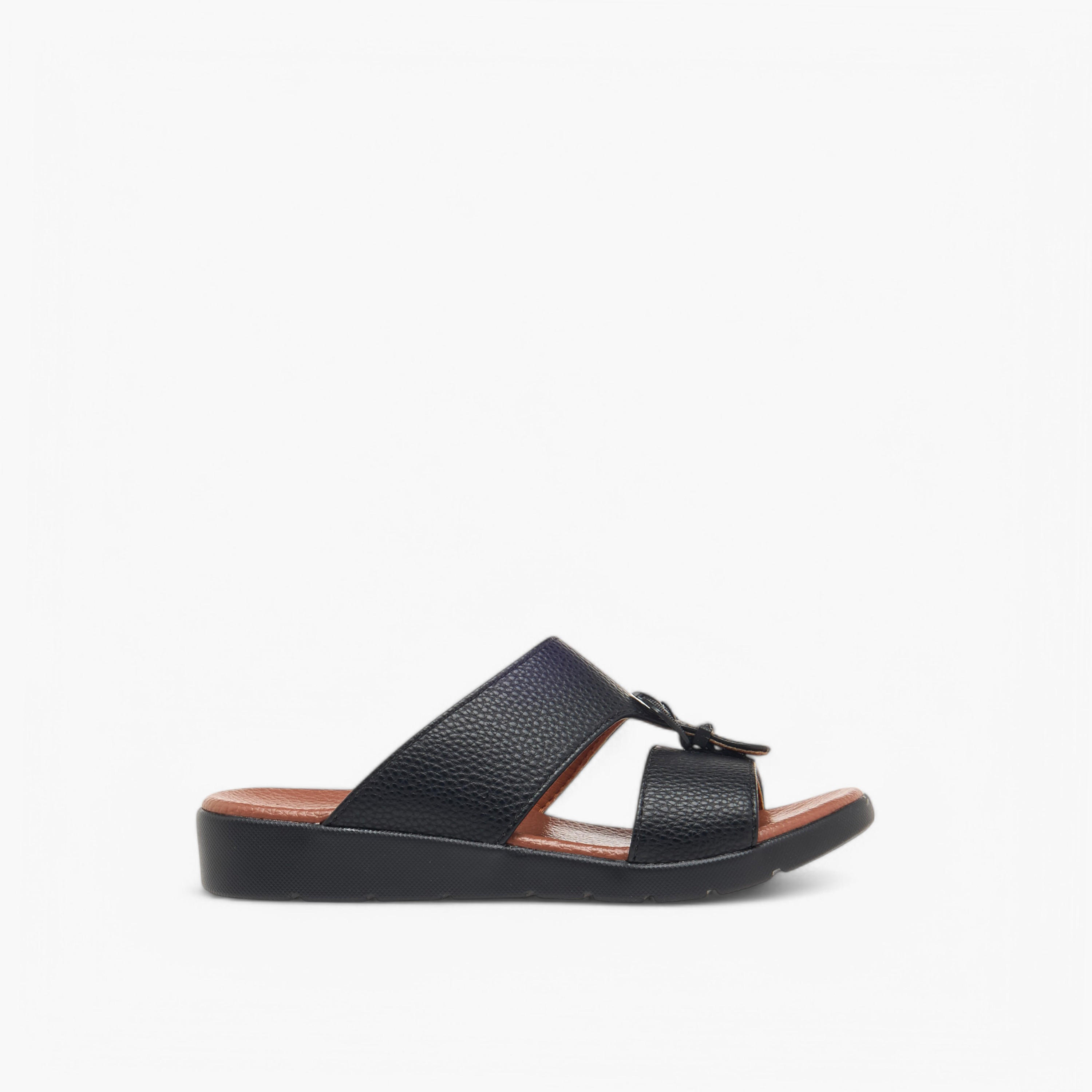 LBL by Shoexpress Textured Slip-On Arabic Sandals with Buckle Accent-boys-shoes-sandals-image-2