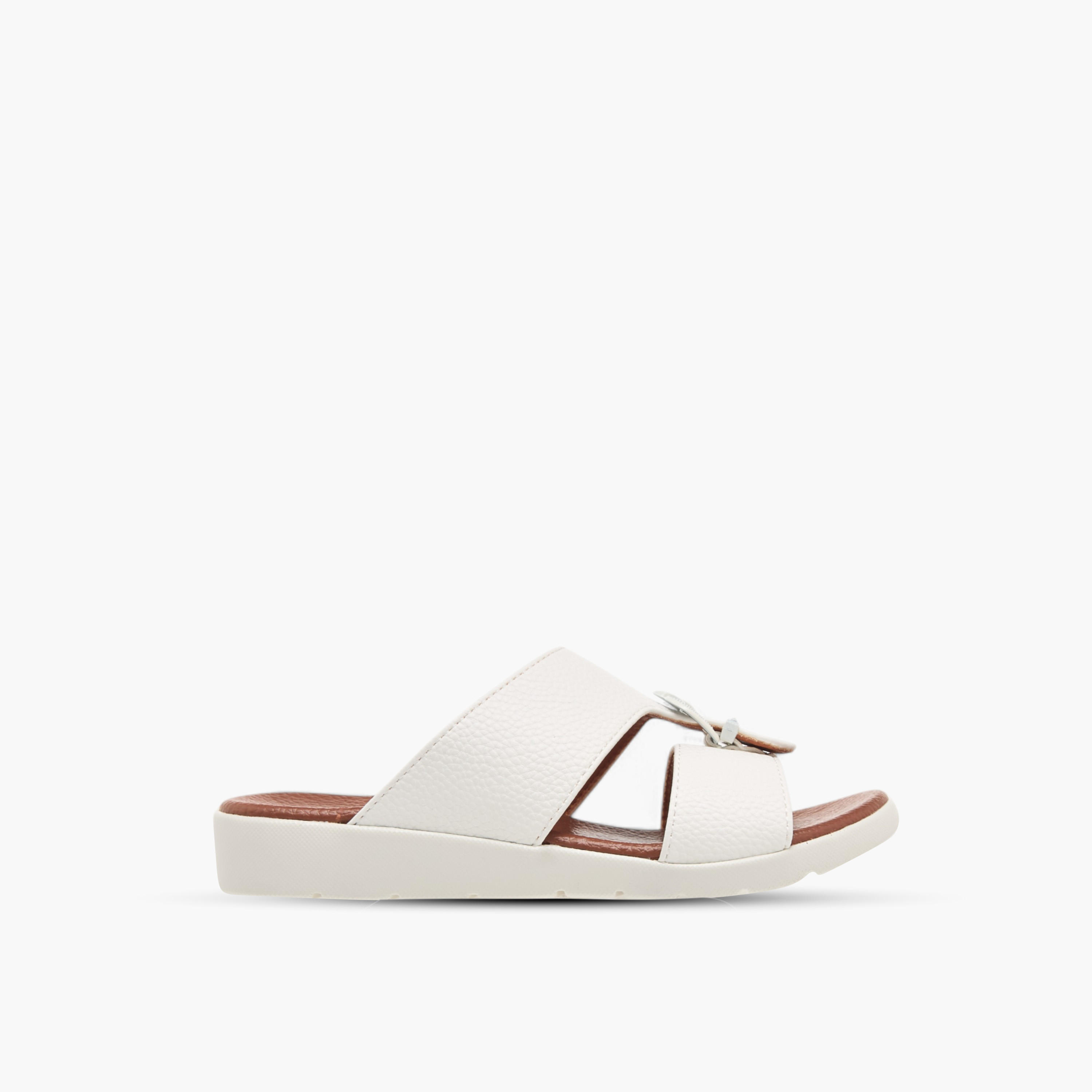 LBL by Shoexpress Textured Slip-On Arabic Sandals with Buckle Accent-boys-shoes-sandals-image-2