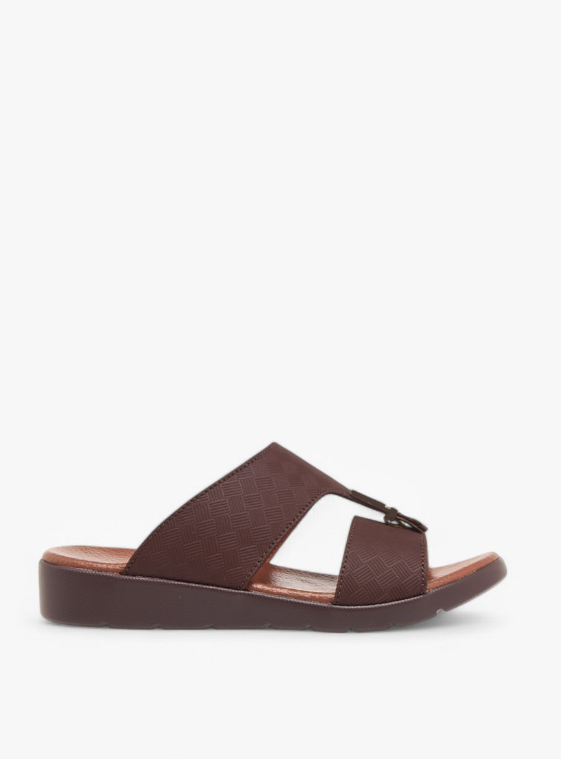 LBL by Shoexpress Textured Slip-On Arabic Sandals with Accent Detail-boys-shoes-sandals-image-2