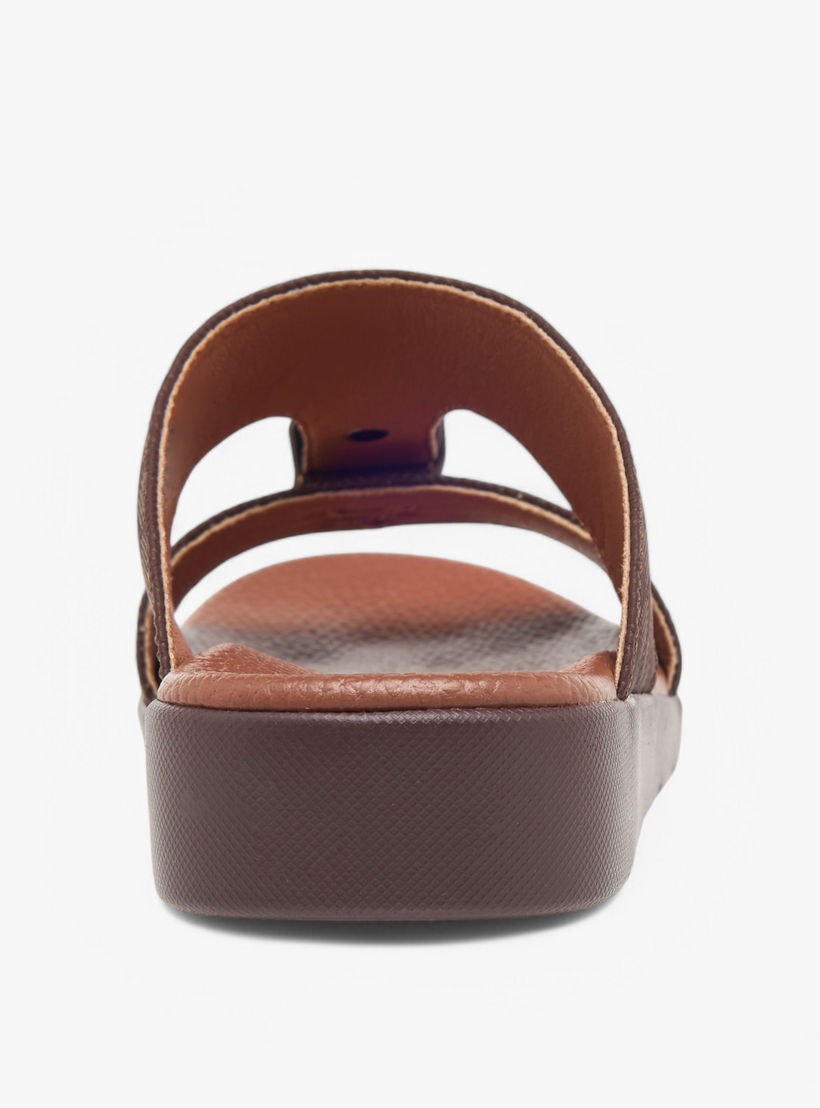 LBL by Shoexpress Textured Slip-On Arabic Sandals with Accent Detail-boys-shoes-sandals-image-4