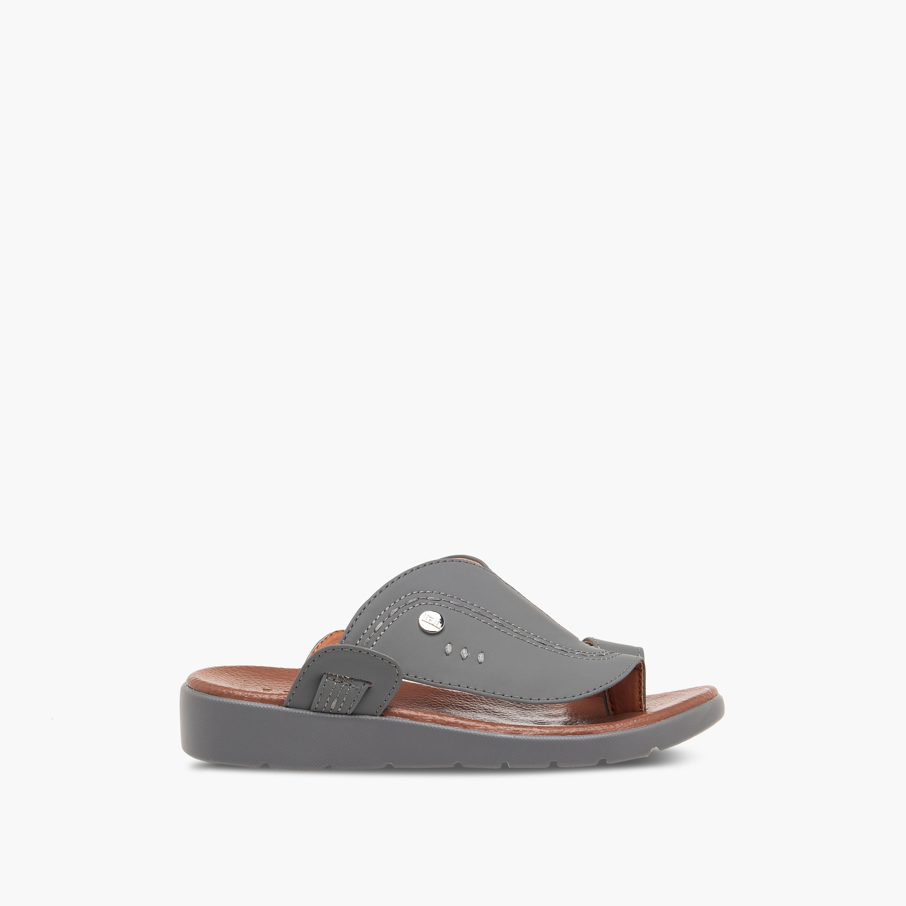 LBL by Shoexpress Textured Slip-On Arabic Sandals-boys-shoes-sandals-image-2