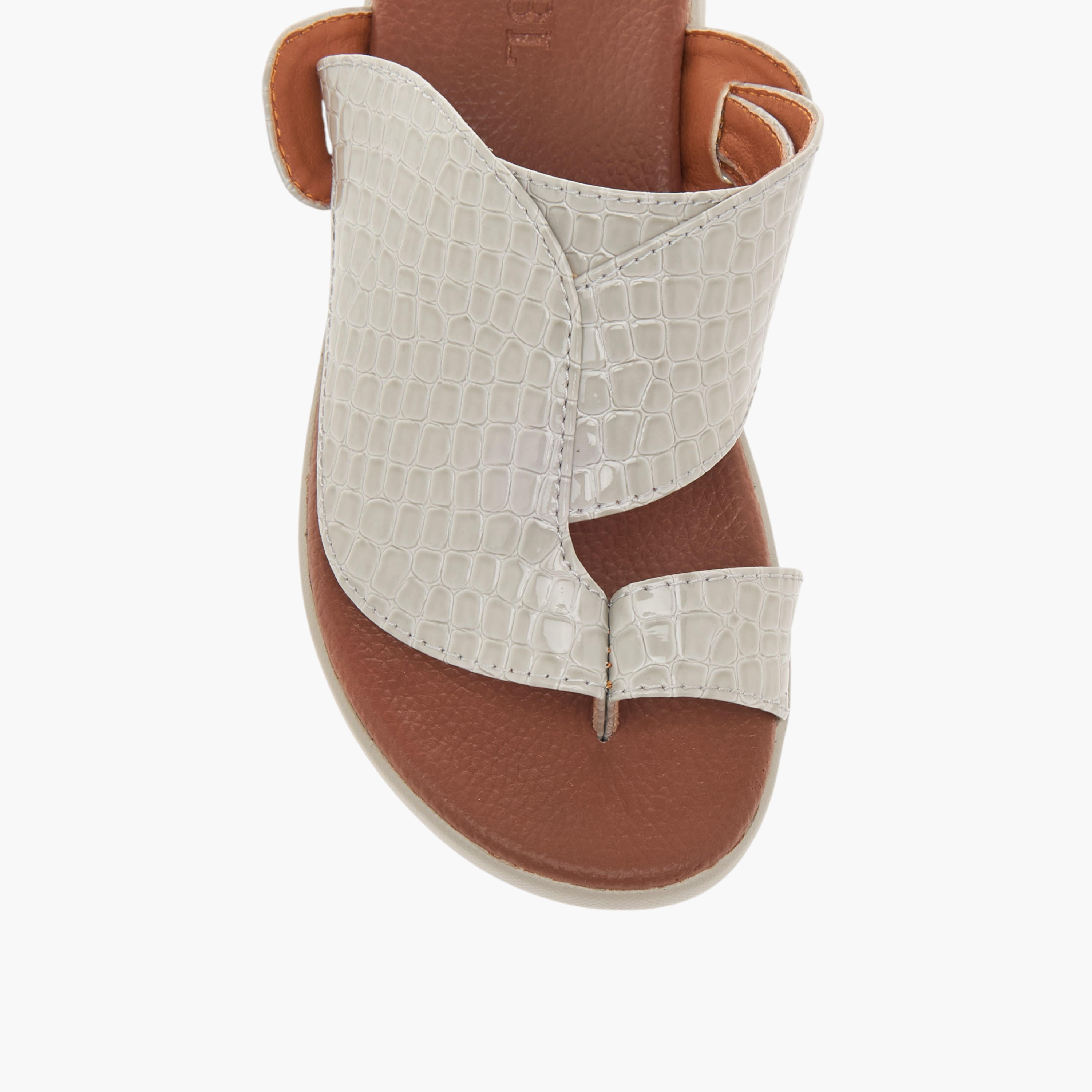 LBL by Shoexpress Textured Slip-On Arabic Sandals-boys-shoes-sandals-image-3