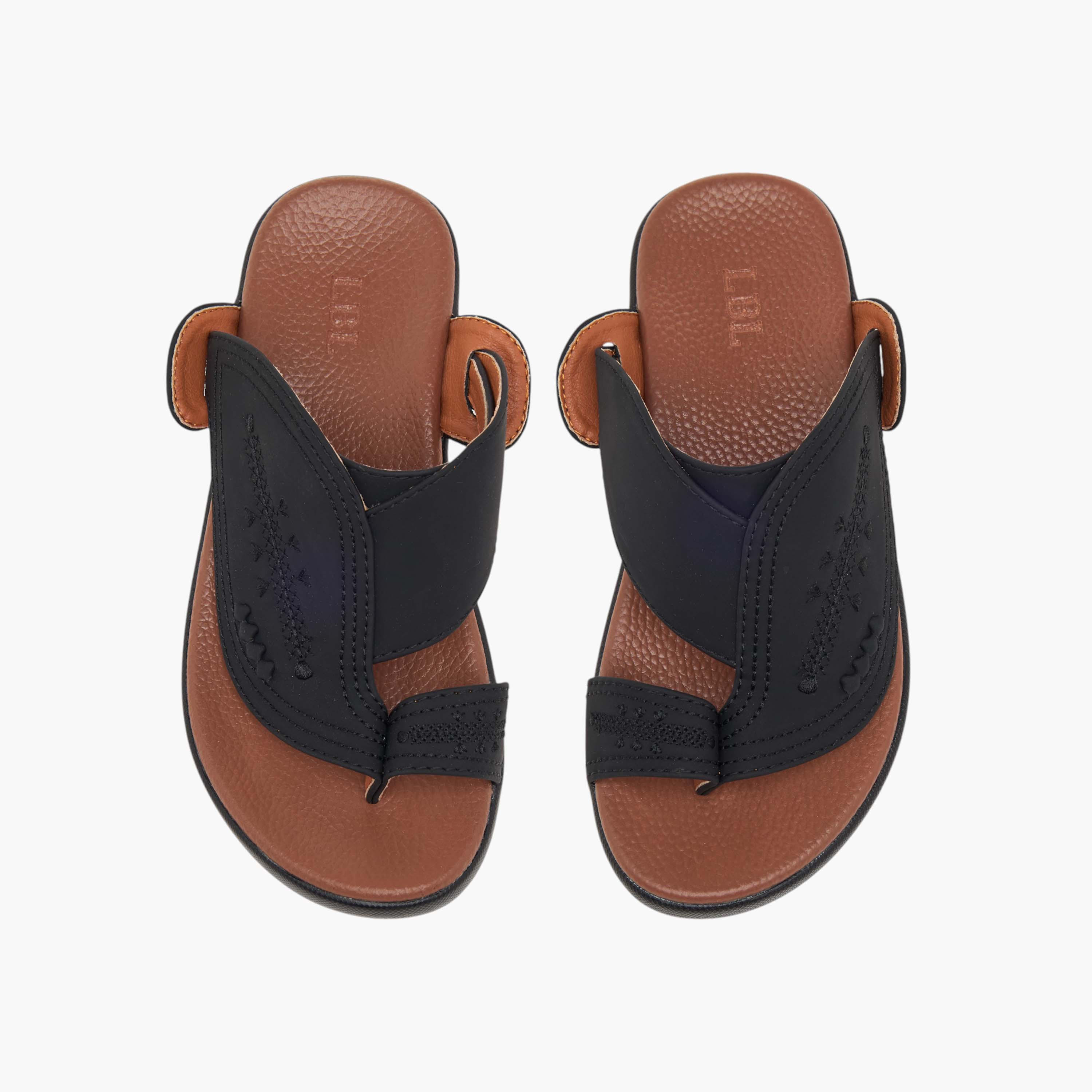 LBL by Shoexpress Embroidery Detail Slip-On Arabic Sandals-boys-shoes-sandals-image-1