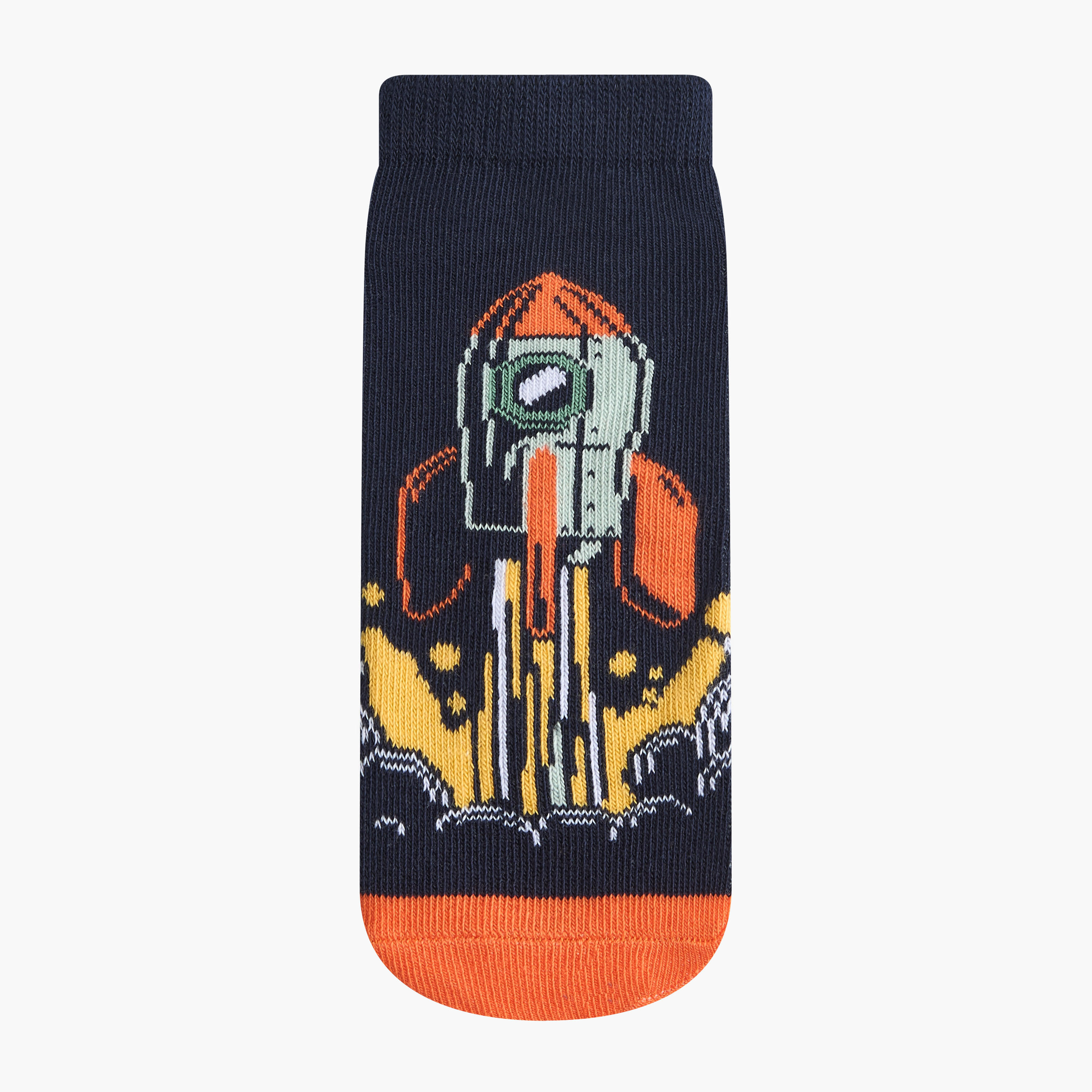 Juniors Space Print Non-Terry Ankle Length Socks - Set of 5-girls-accessories-socks-image-2