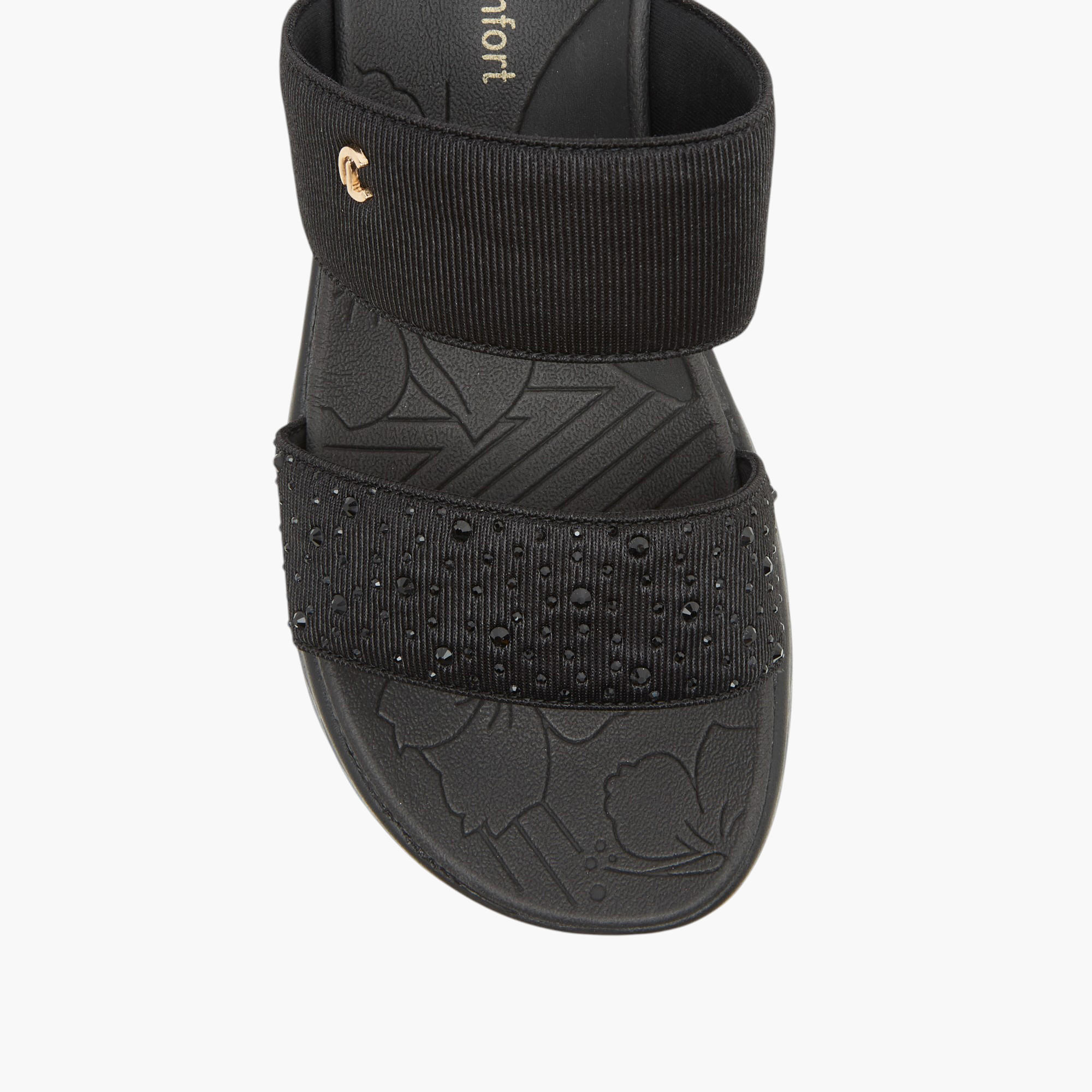 Le Confort Embellished Slip-On Sandals-women-shoes-flats-sandals-image-4