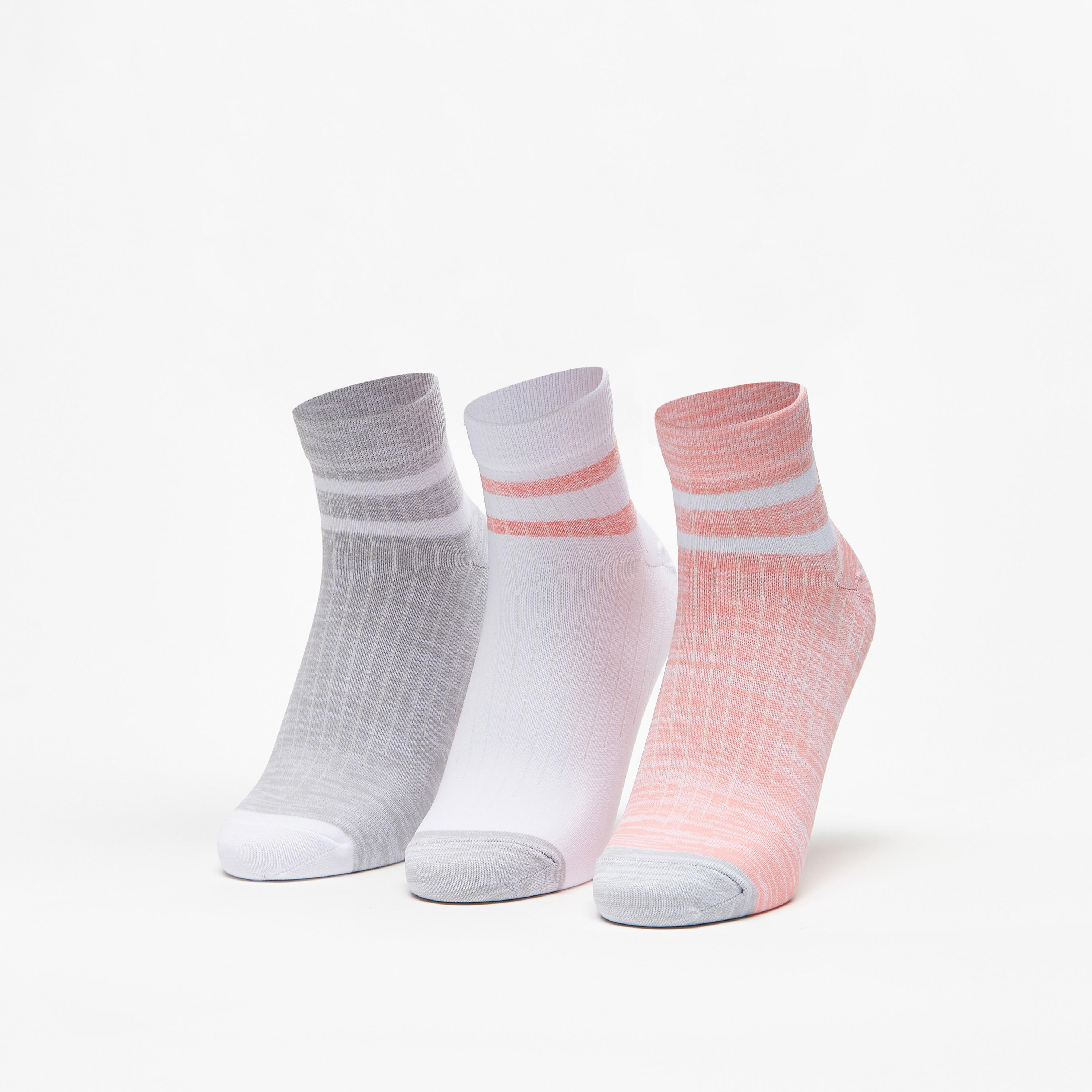 KangaROOS Printed Ankle Length Sports Socks - Set of 3-women-socksandstockings-image-1