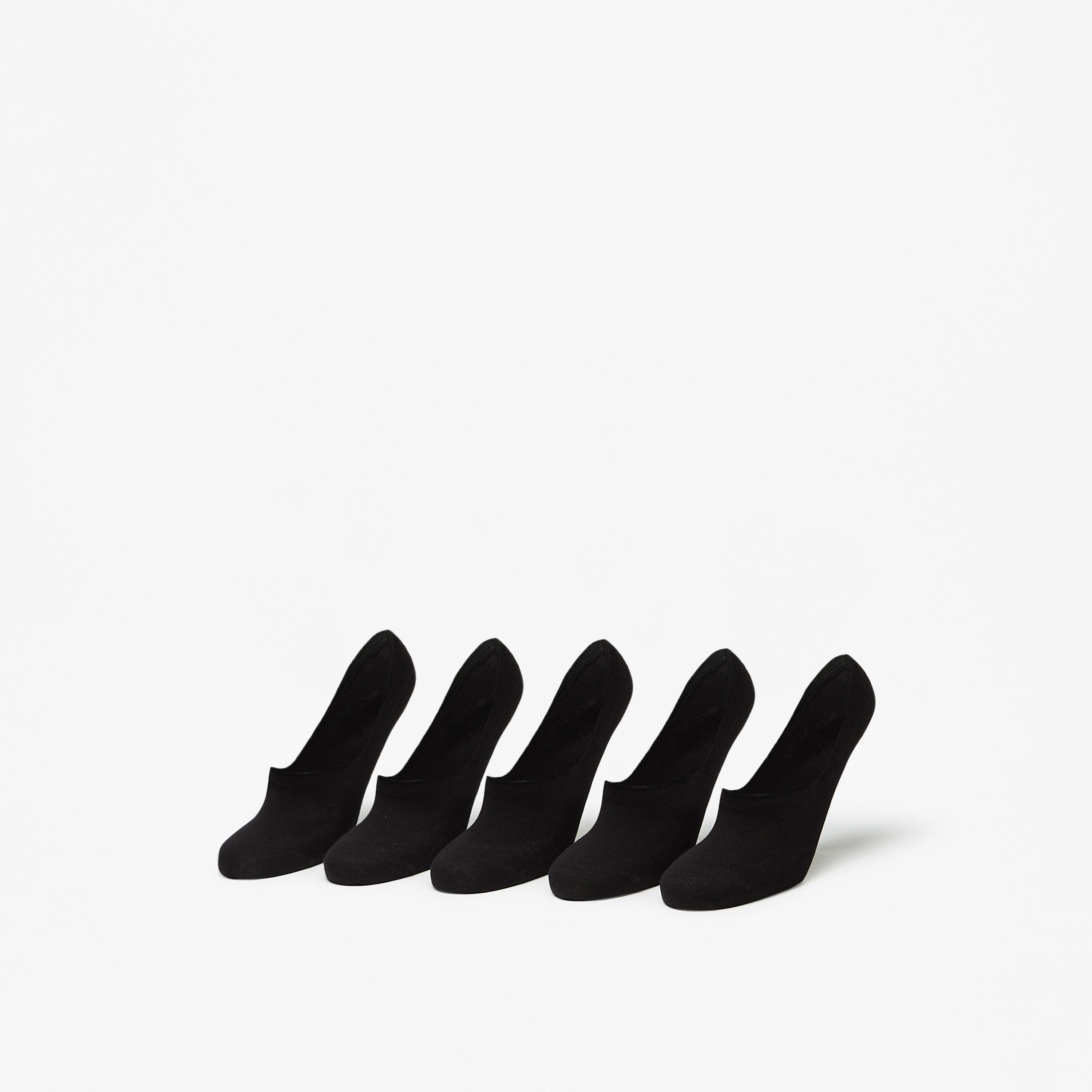 LBL by Shoexpress Solid No Show Socks - Set of 5-men-socks-image-1