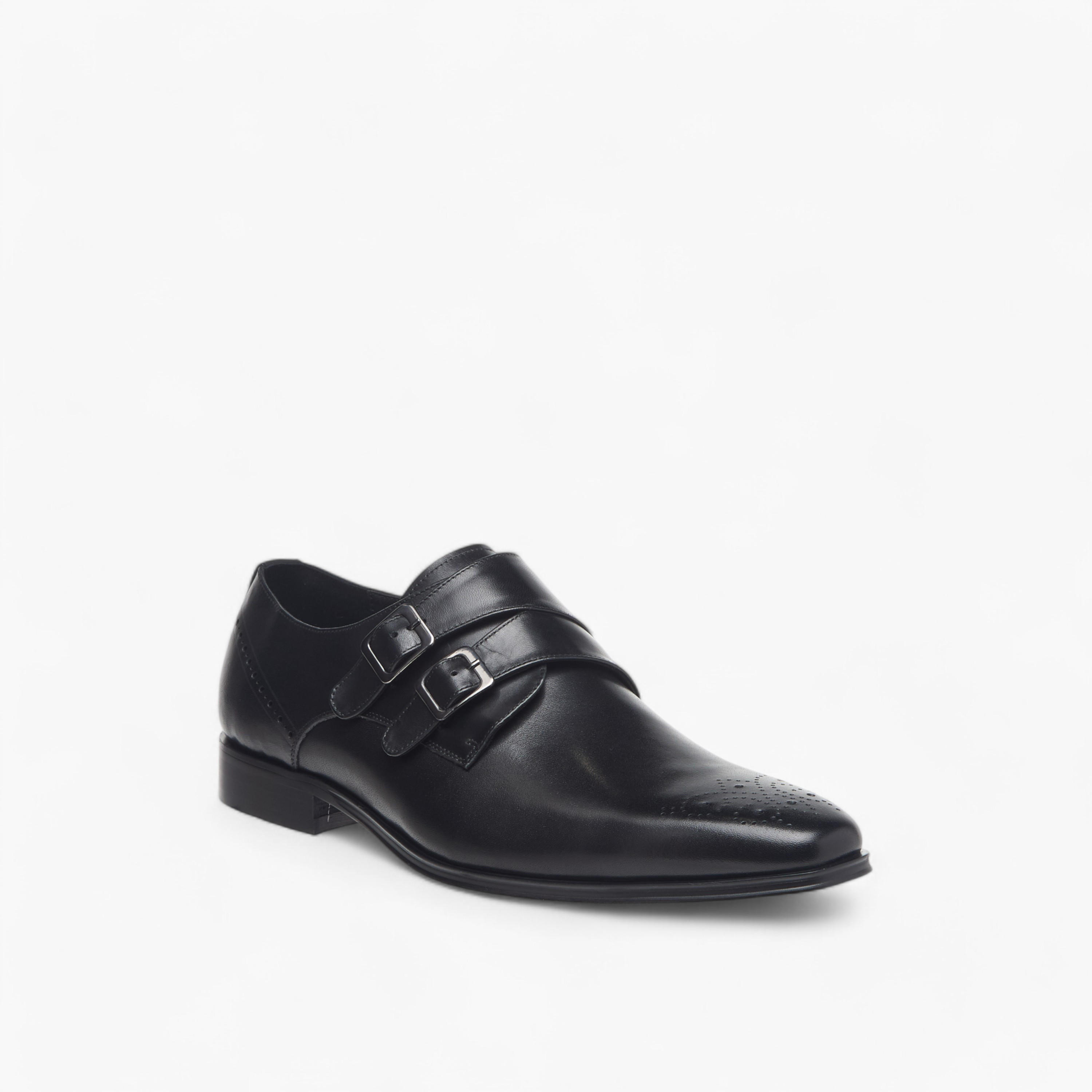 Duchini Men's Leather Solid Slip-On Monk Shoes-men-shoes-formalshoes-image-3