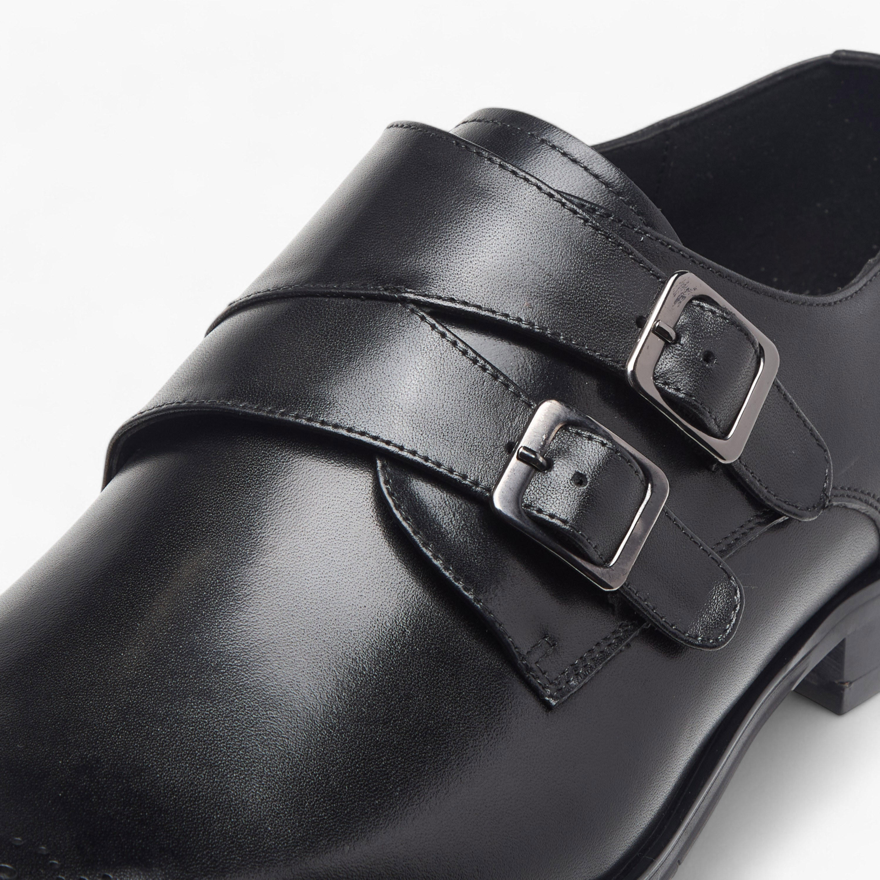 Duchini Men's Leather Solid Slip-On Monk Shoes-men-shoes-formalshoes-image-4