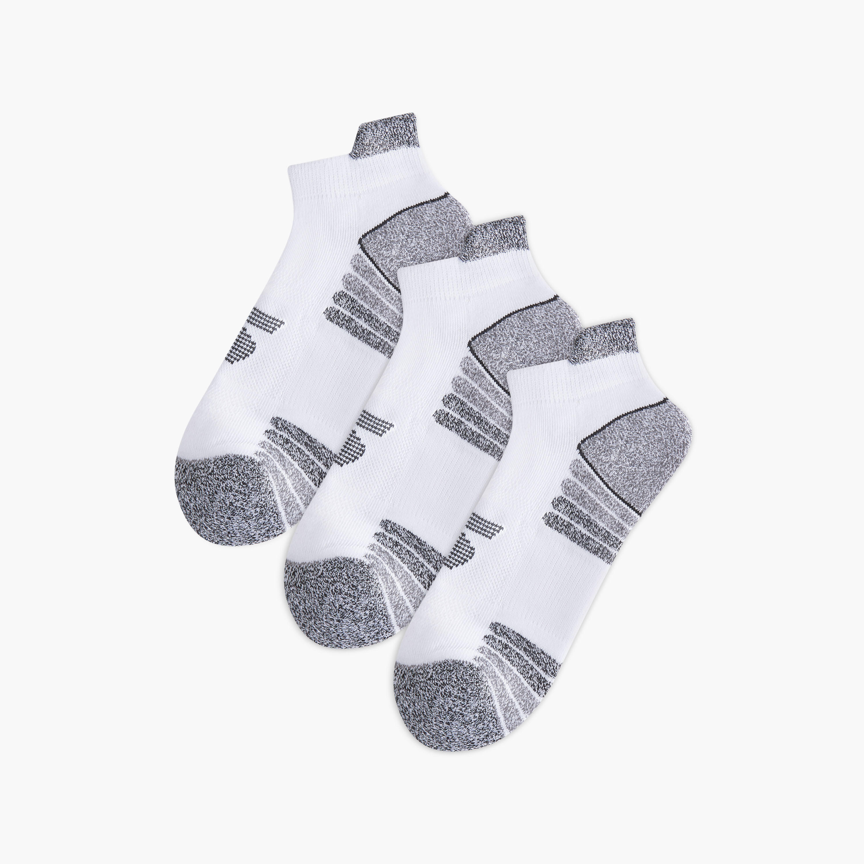 Skechers Printed Half Terry Ankle Length Socks - Set of 3-women-socksandstockings-image-1