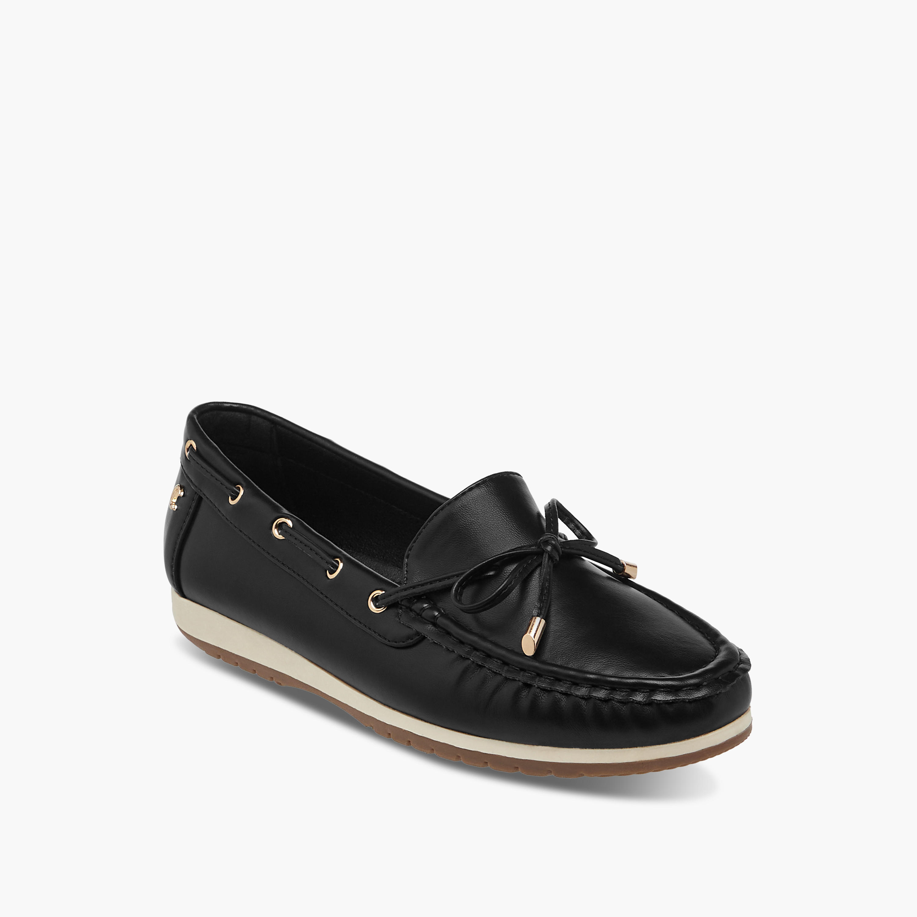 Le Confort Bow Accent Slip-On Comfort Moccasins-women-shoes-flats-loafers-image-2