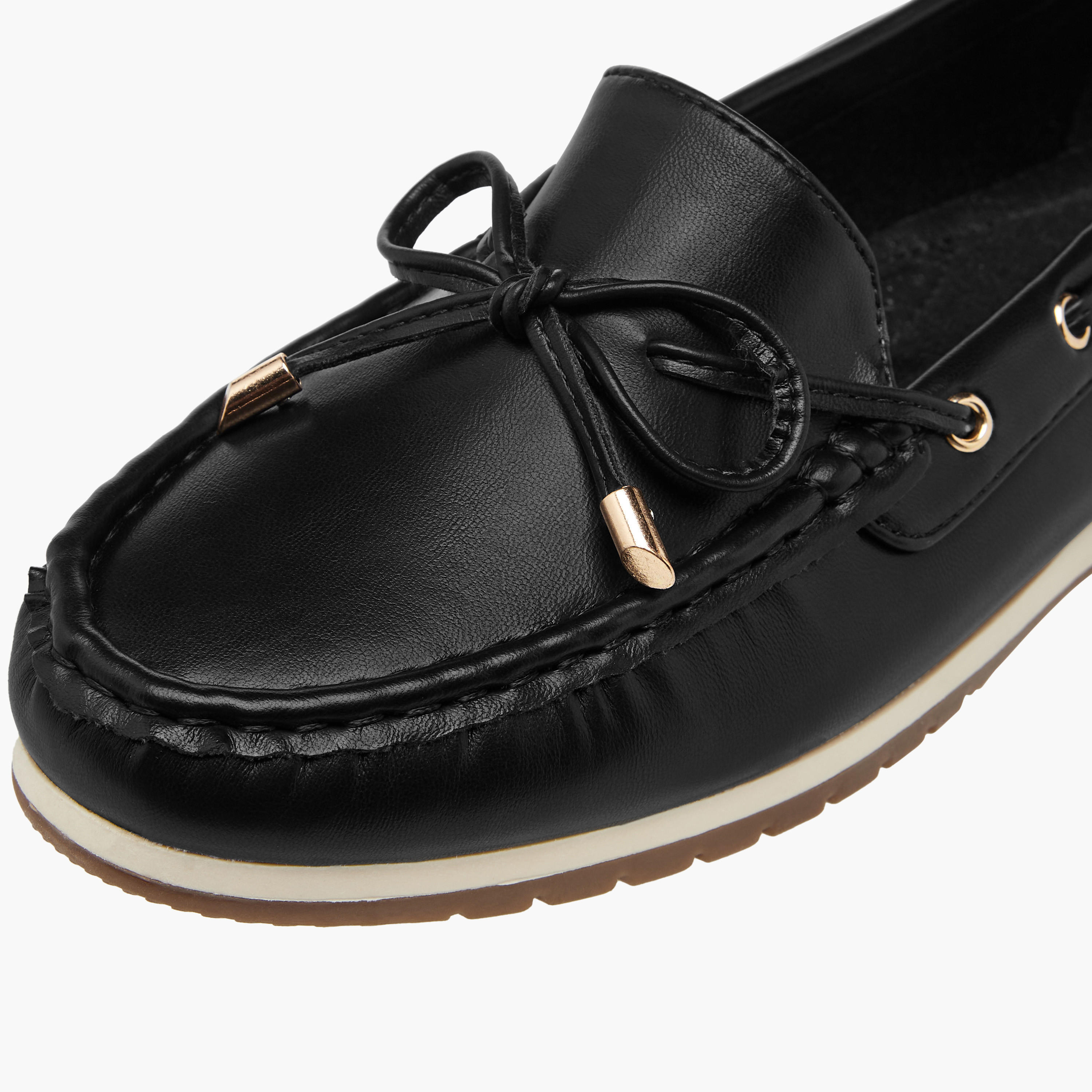 Le Confort Bow Accent Slip-On Comfort Moccasins-women-shoes-flats-loafers-image-4