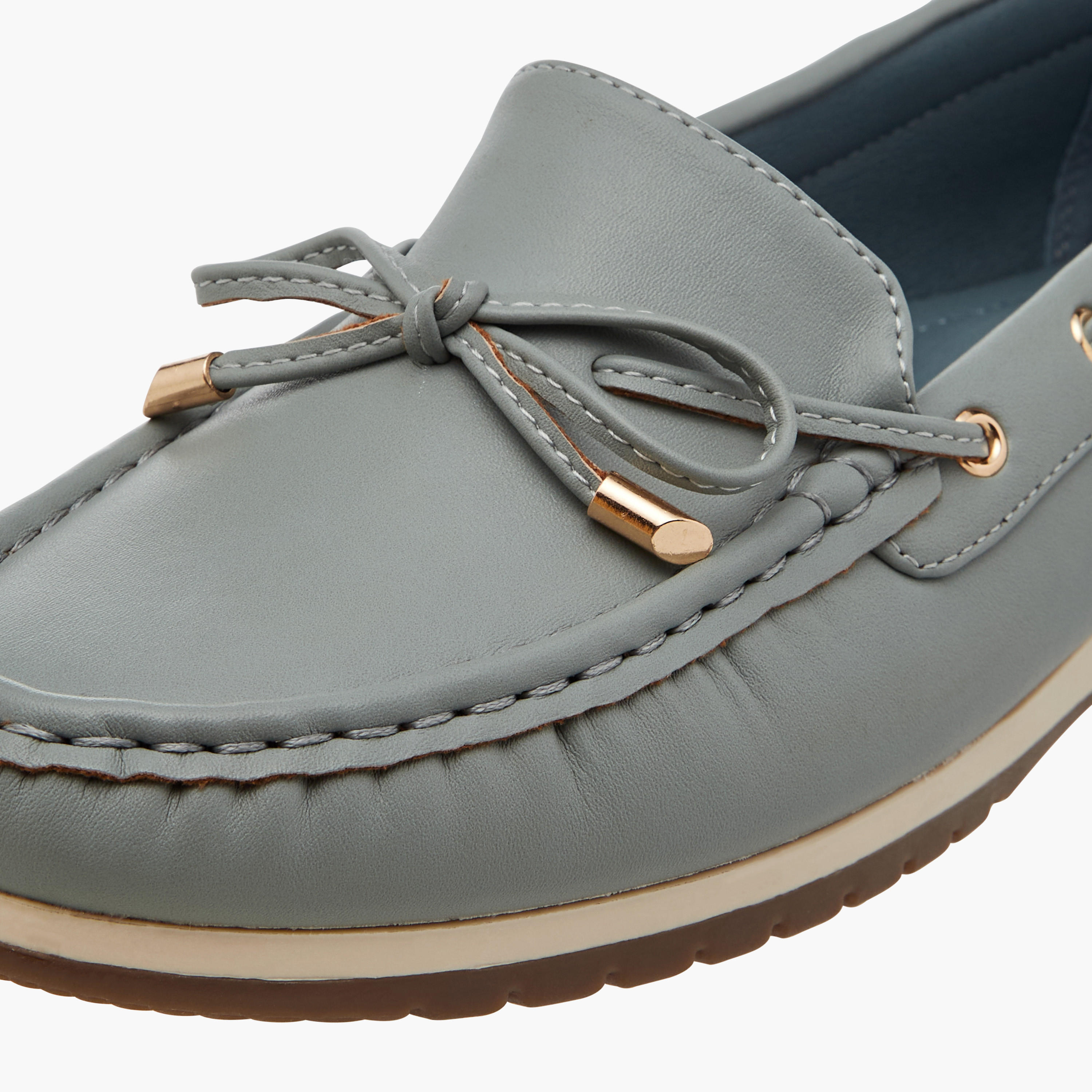 Le Confort Bow Accent Slip-On Comfort Moccasins-women-shoes-flats-loafers-image-4