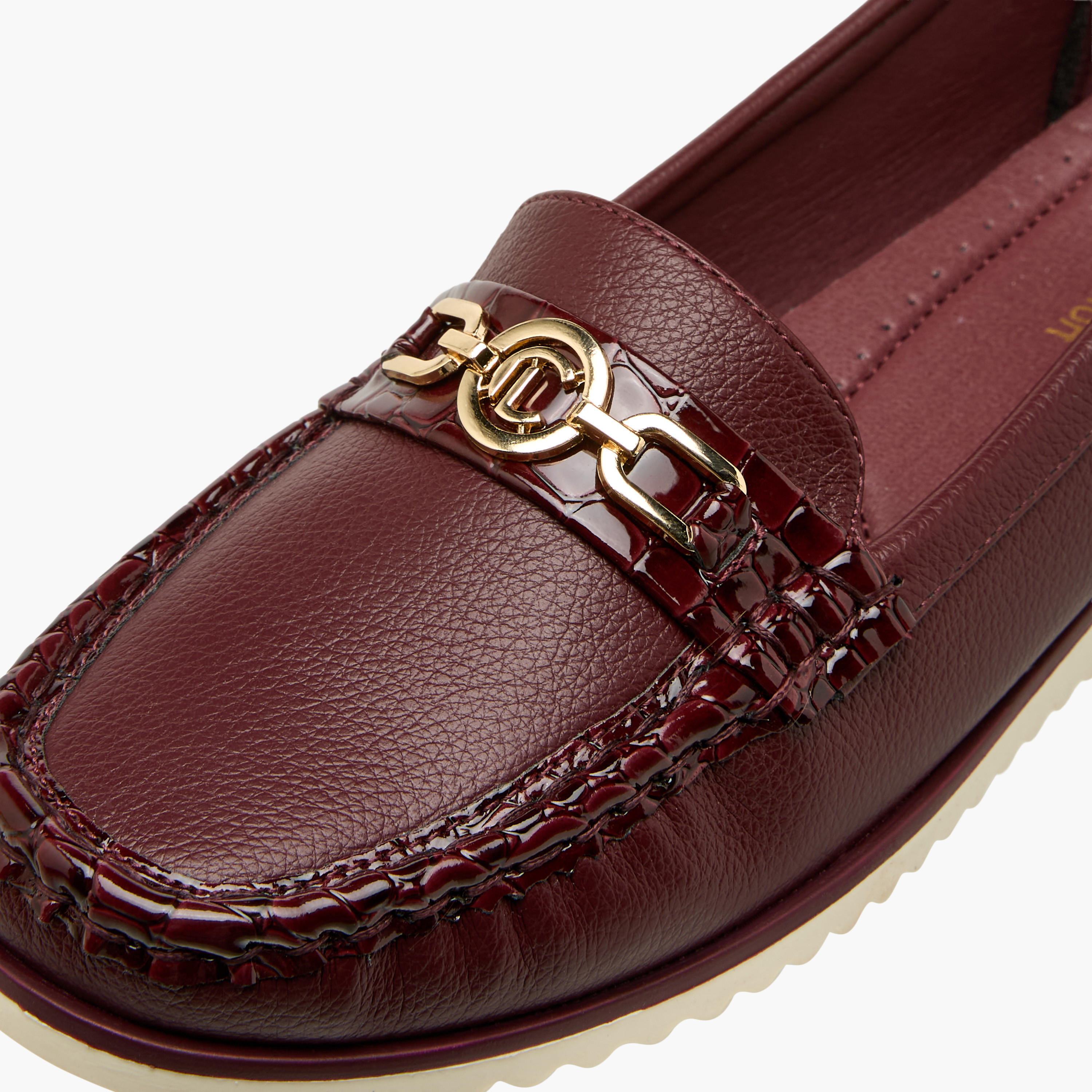 Le Confort Women Metal Accent Loafers-women-shoes-flats-loafers-image-4
