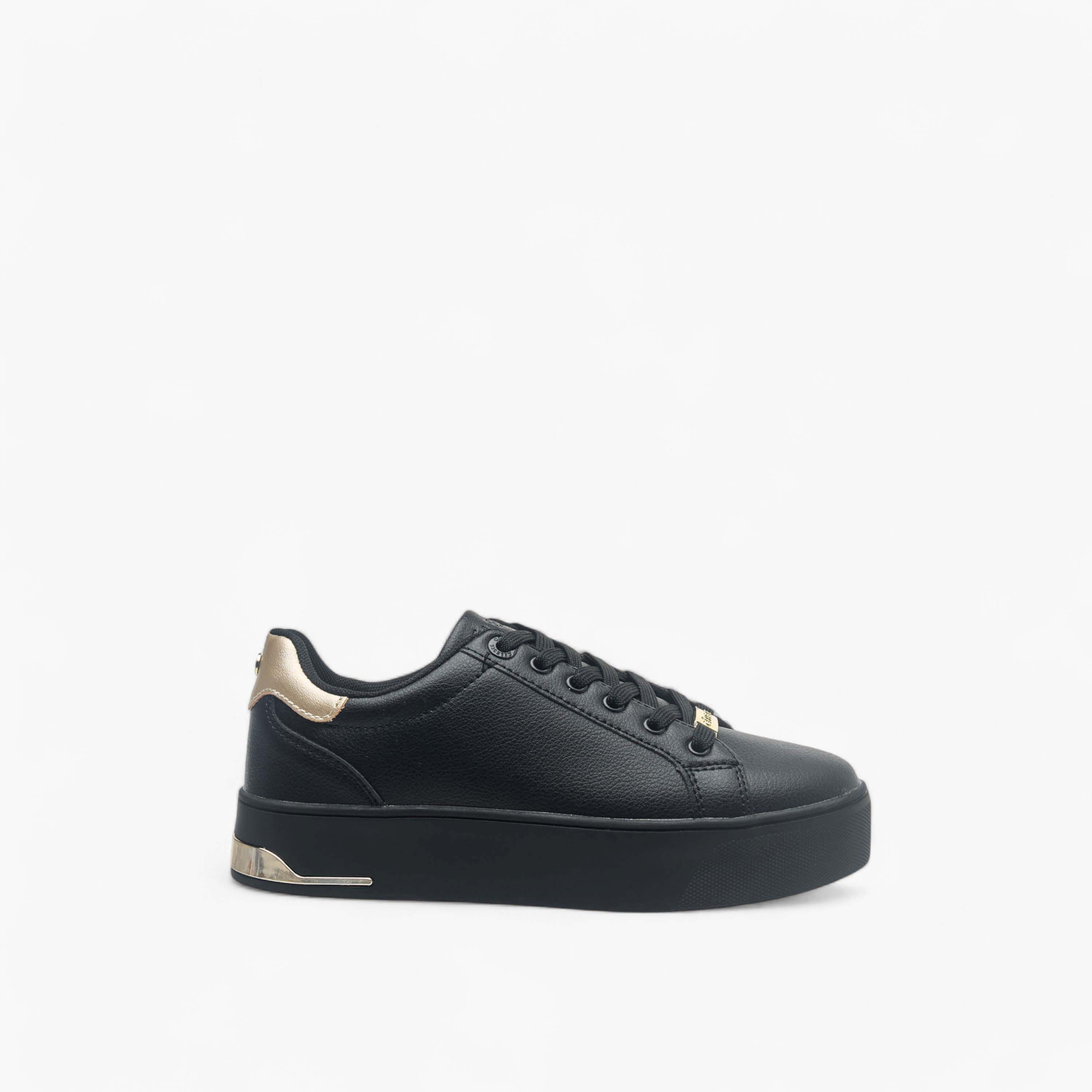 Celeste Women's Solid Chunky Sneakers with Lace-Up Closure-women-shoes-sneakers-image-3